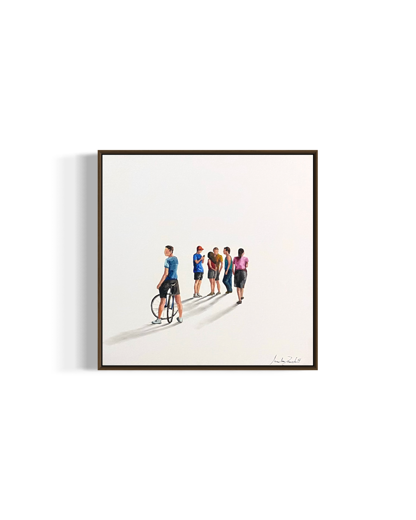 Obra de Arte Minimalista - Diálogos Visuais - Ciclista