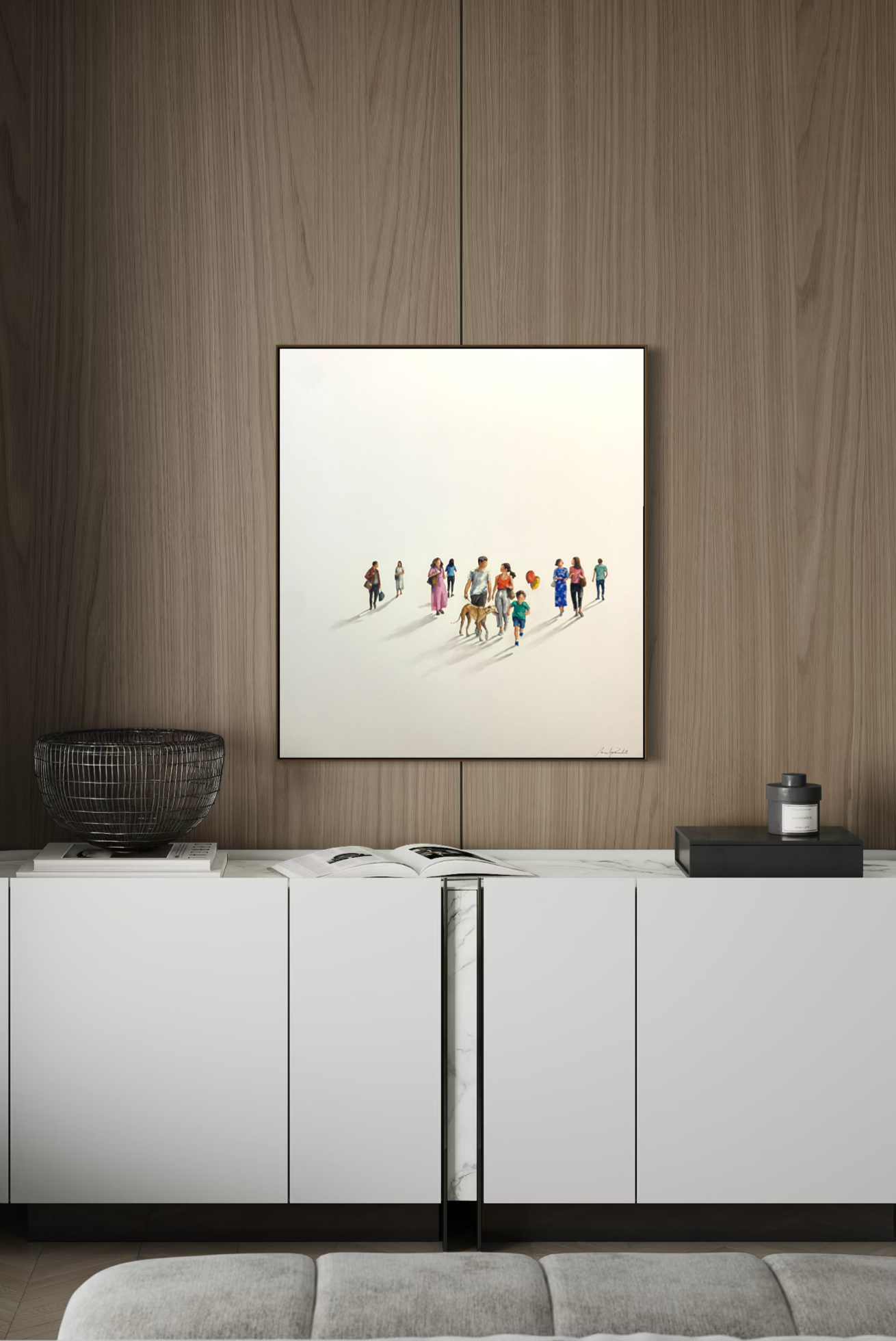 Obra de Arte Minimalista - Diálogos Visuais - A pé