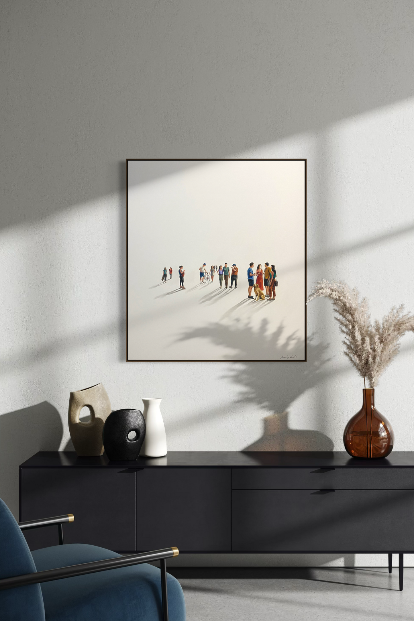 Obra de Arte Minimalista - Diálogos Visuais - Golden