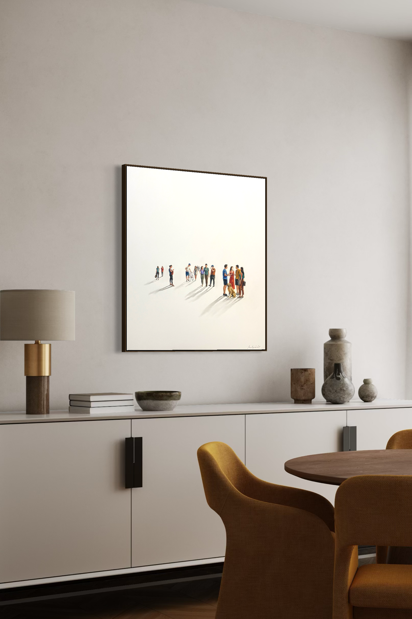 Obra de Arte Minimalista - Diálogos Visuais - Golden