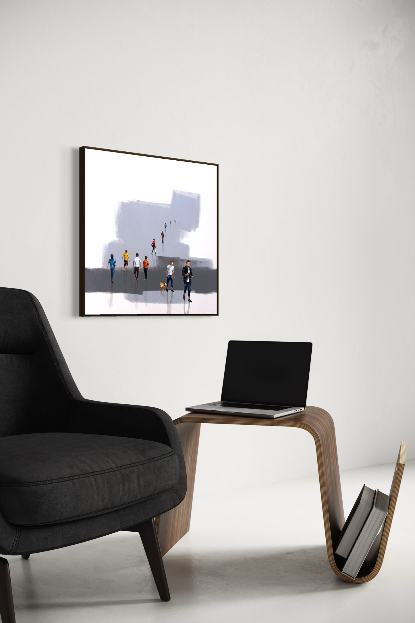 Obra de Arte Minimalista - Diálogos Visuais - Asfalto