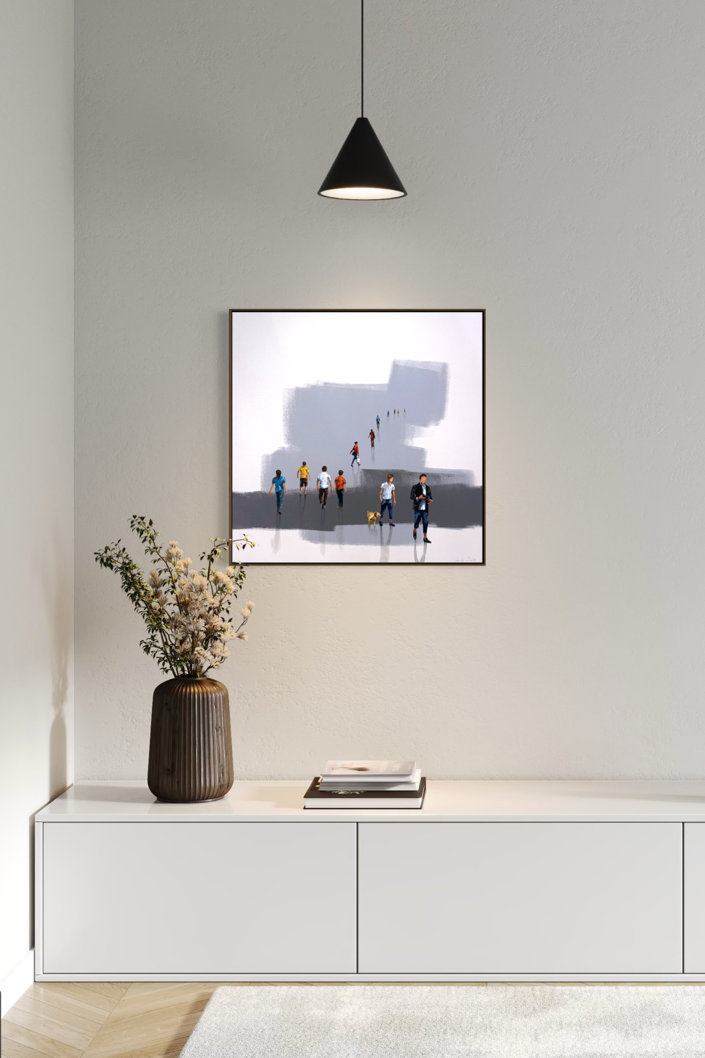 Obra de Arte Minimalista - Diálogos Visuais - Asfalto