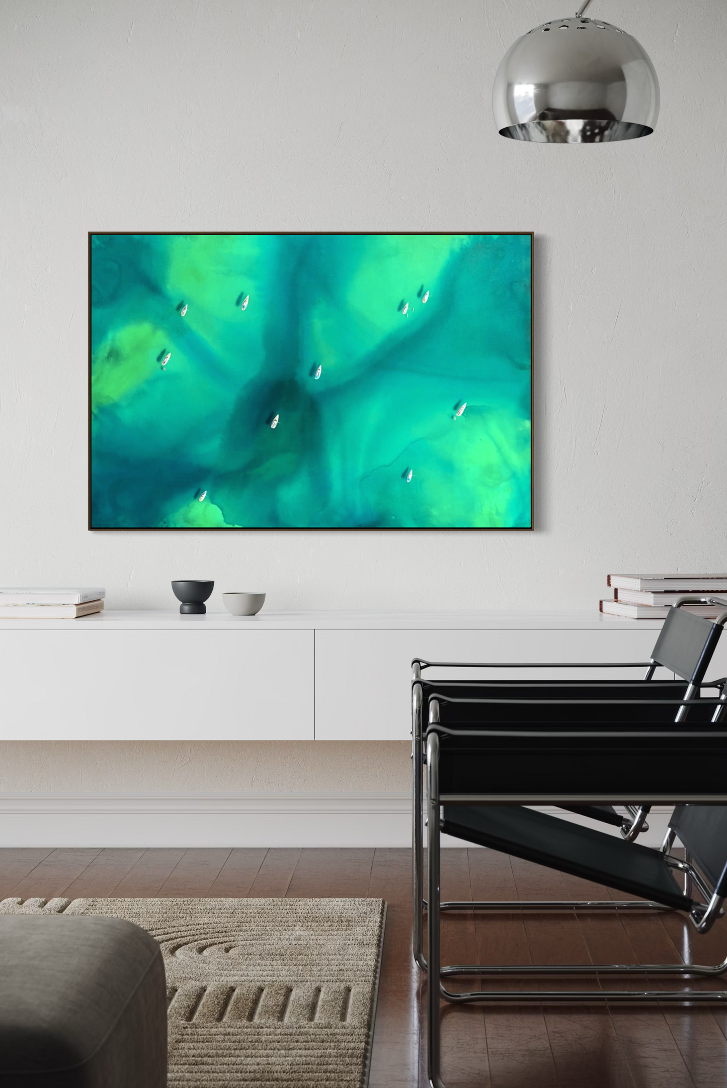 Obra de Arte Figurativa - Flutuar - Emerald I