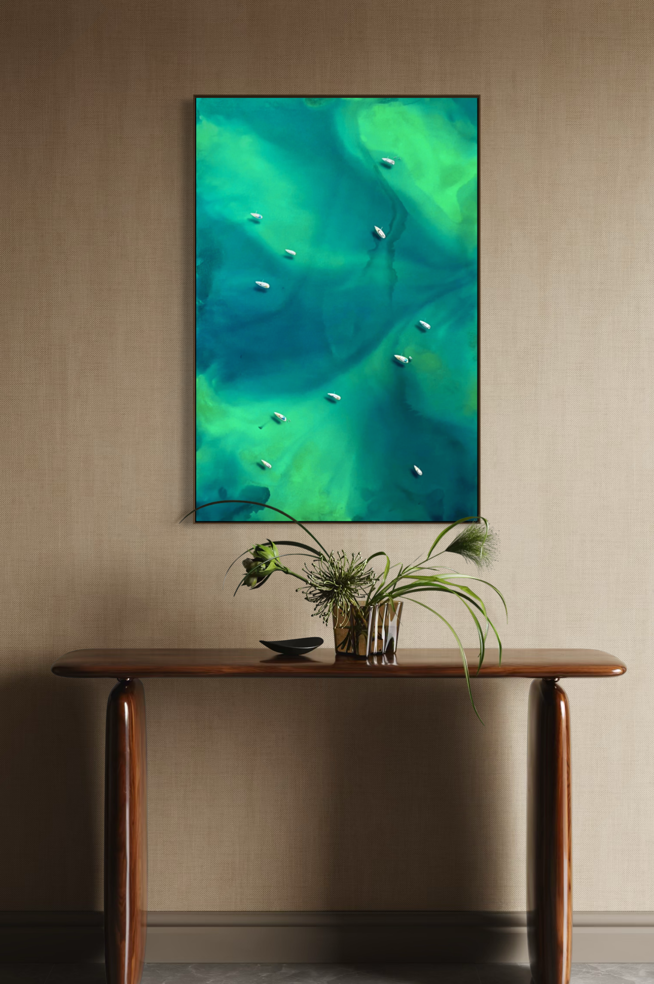 Obra de Arte Figurativa - Flutuar - Emerald II