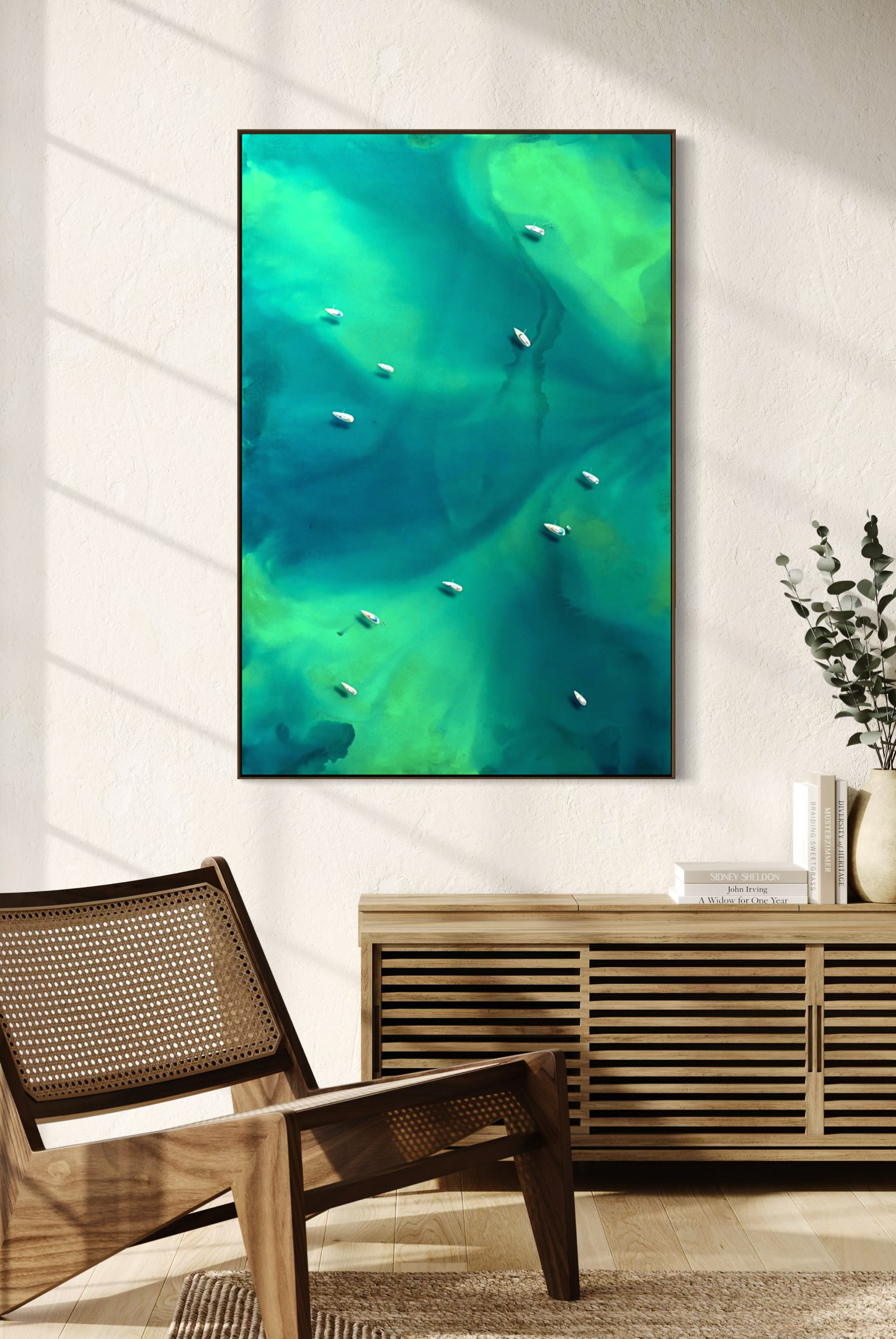 Obra de Arte Figurativa - Flutuar - Emerald II