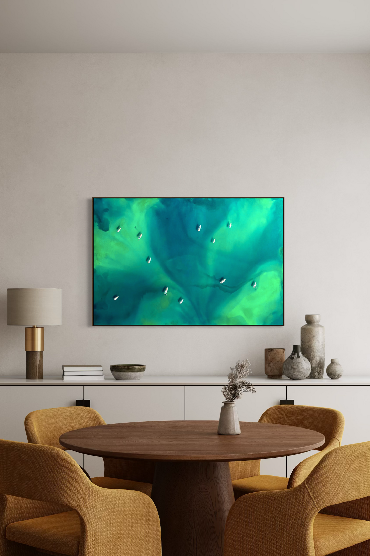 Obra de Arte Figurativa - Flutuar - Emerald II