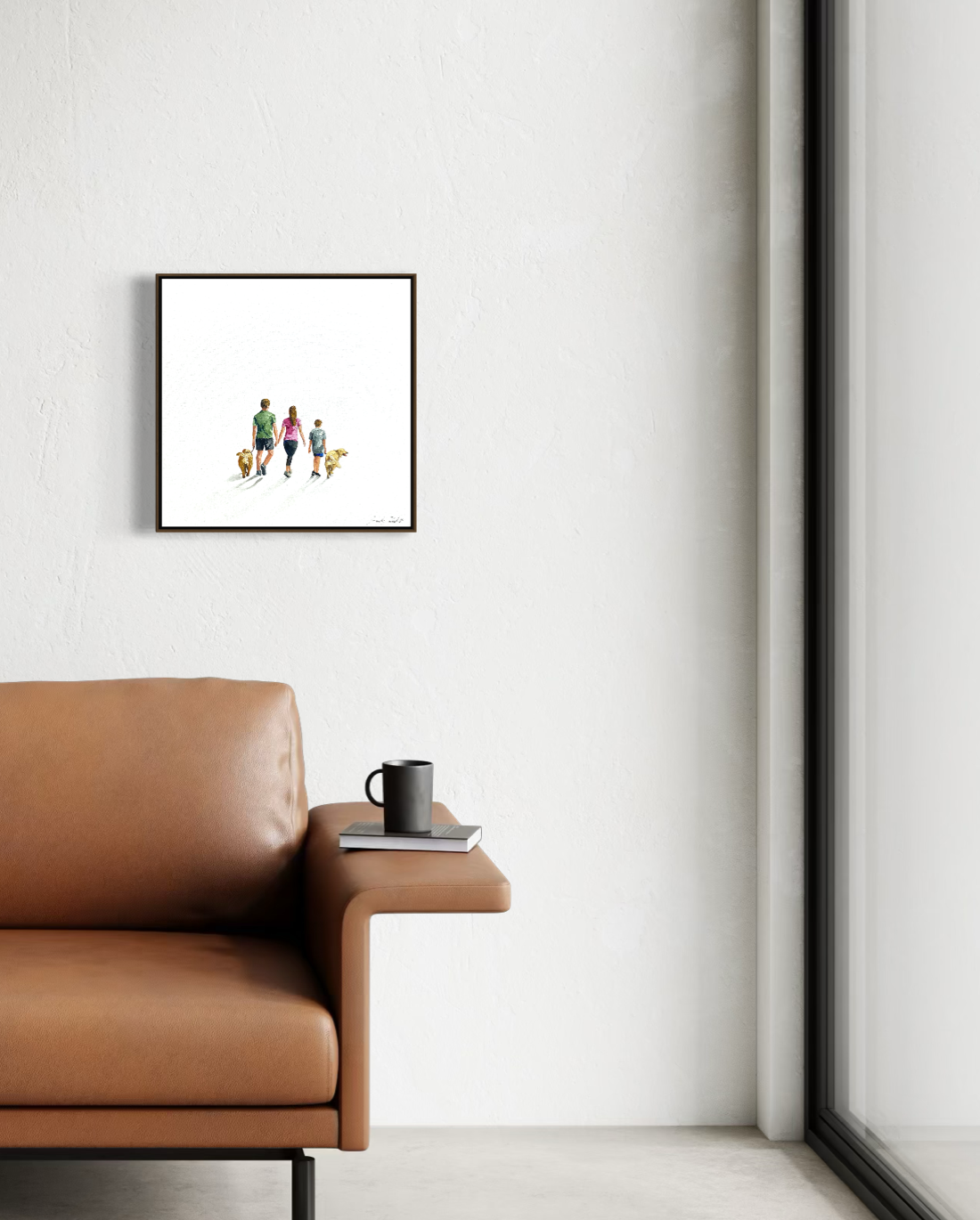 Obra de Arte Minimalista - Diálogos Visuais - Família