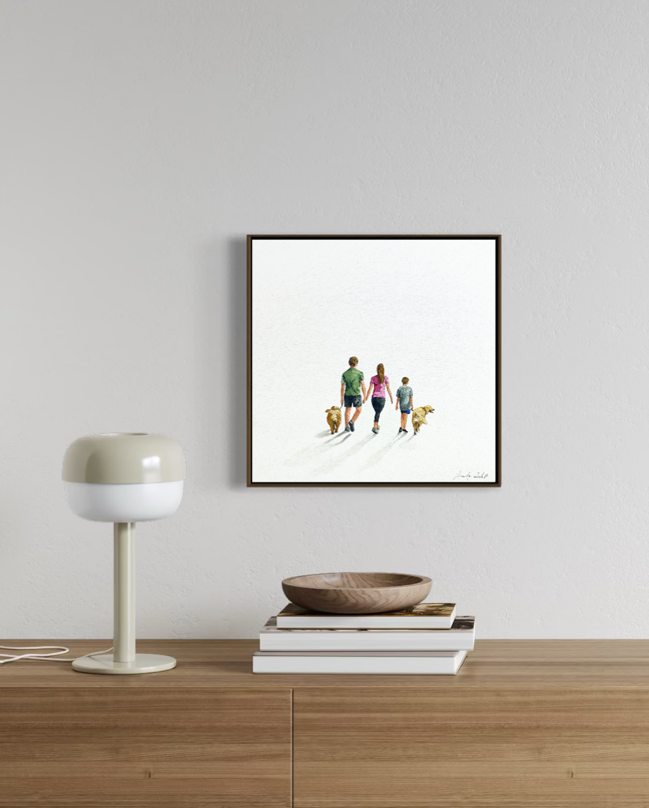 Obra de Arte Minimalista - Diálogos Visuais - Família