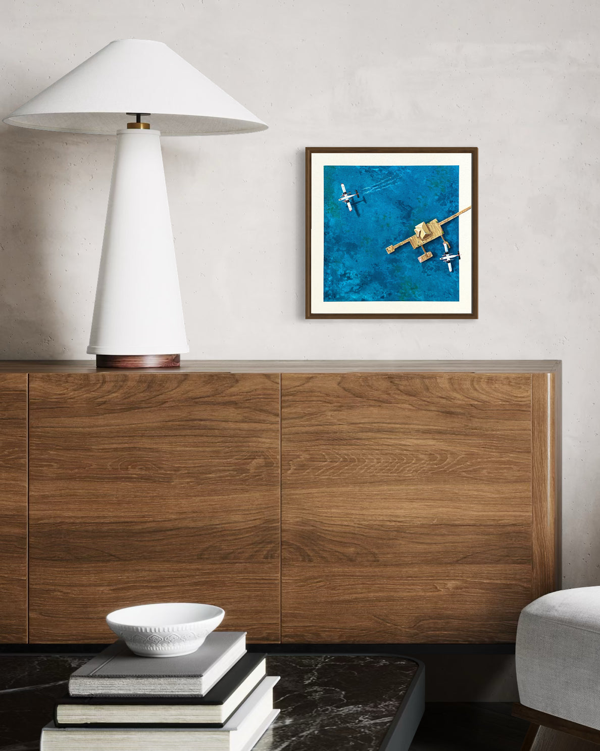 Obra De Arte Figurativa - Flutuar - Aéreo