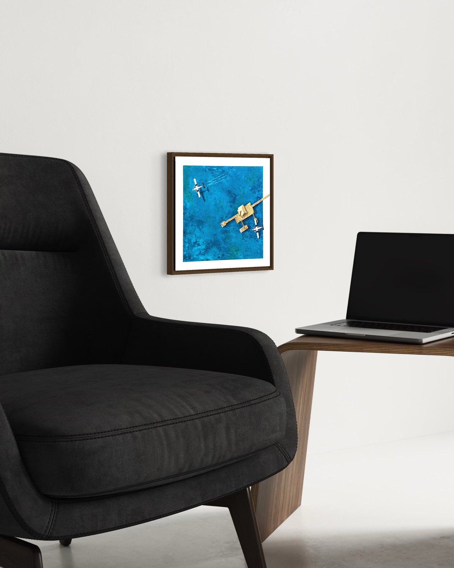Obra De Arte Figurativa - Flutuar - Aéreo