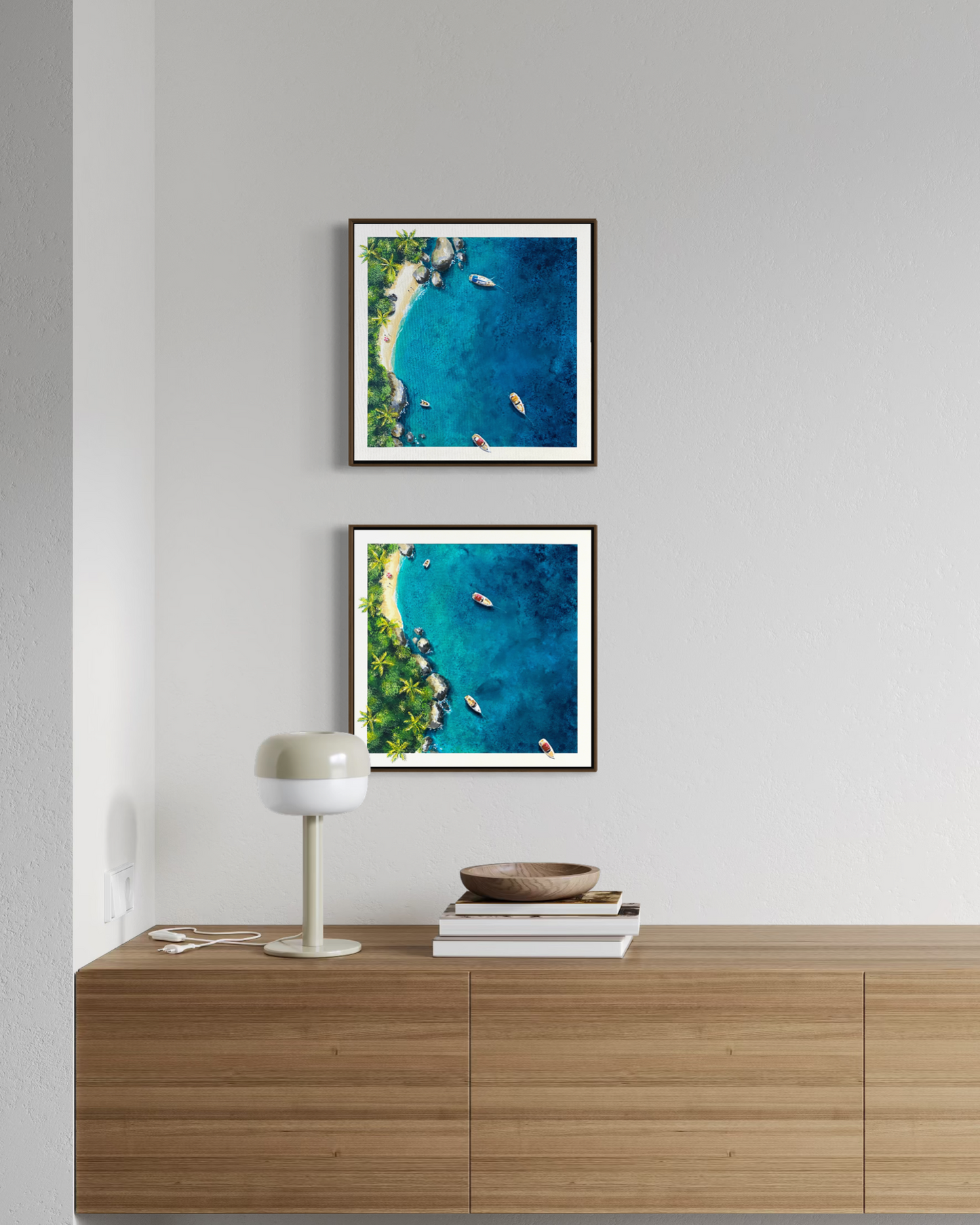 Obra figurativa - Yate flotante