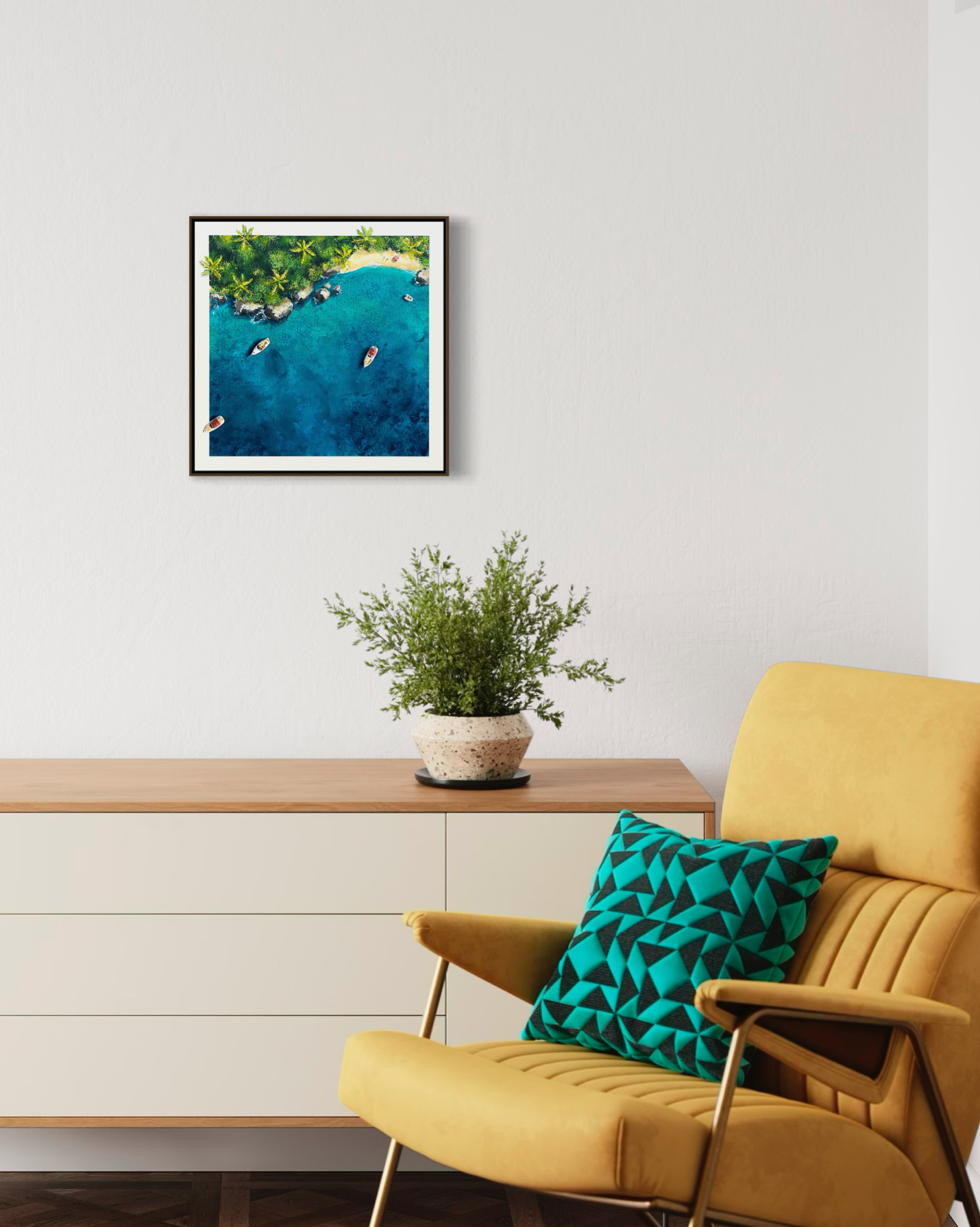 Obra De Arte Figurativa - Flutuar - Refúgio II