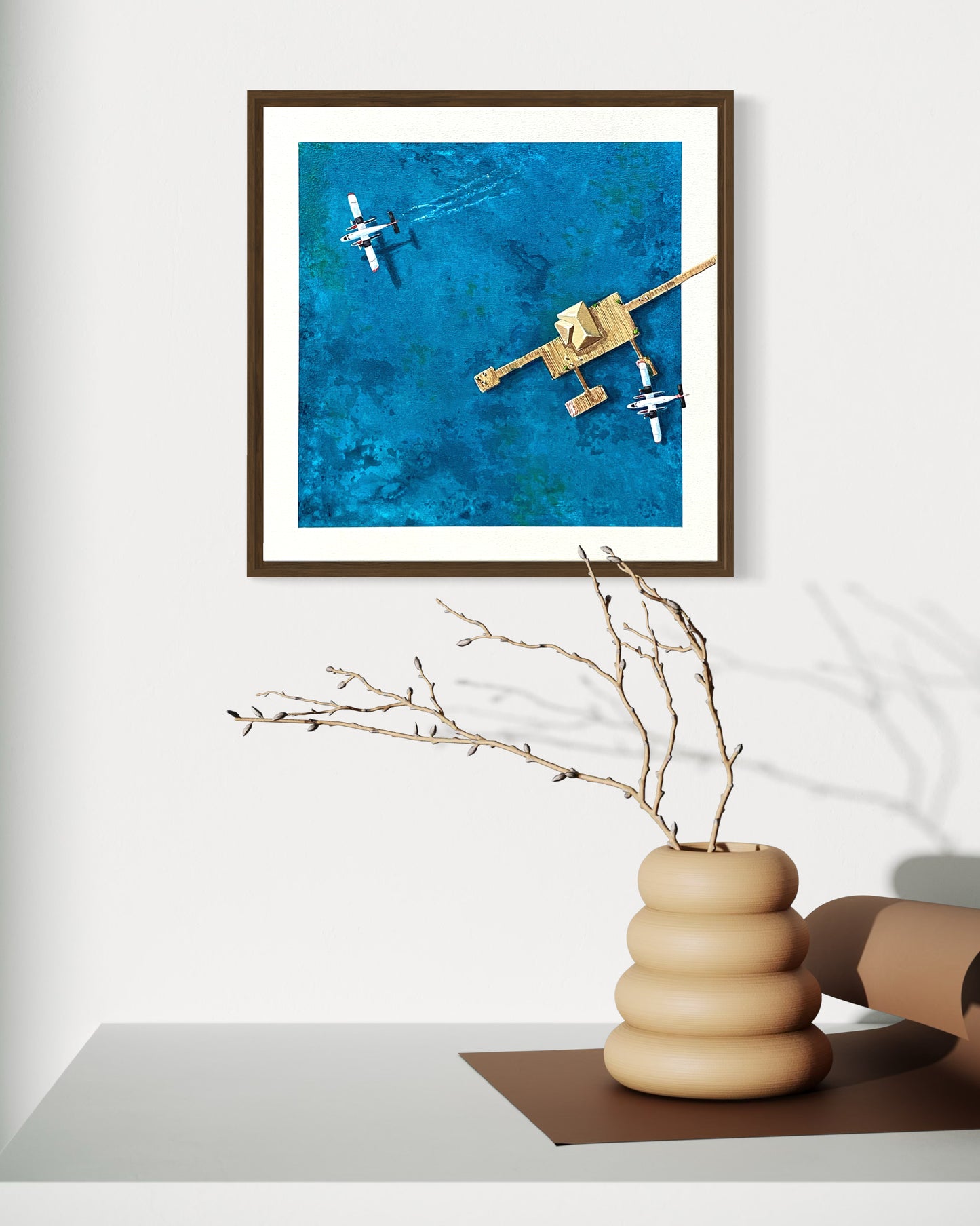 Obra De Arte Figurativa - Flutuar - Aéreo