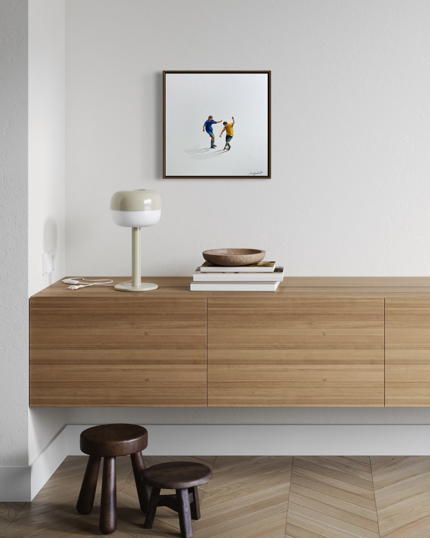 Obra de Arte Minimalista - Esportes - Futebol