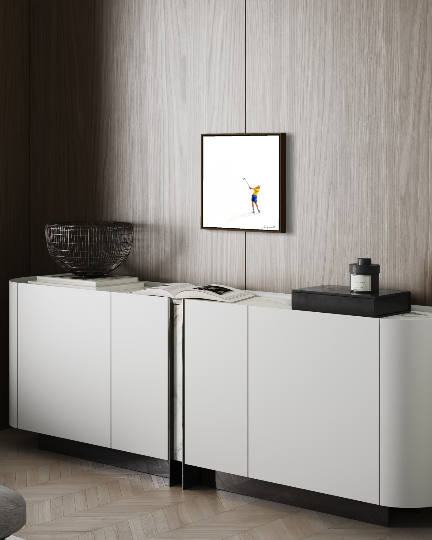 Obra de Arte Minimalista - Esportes - Golf