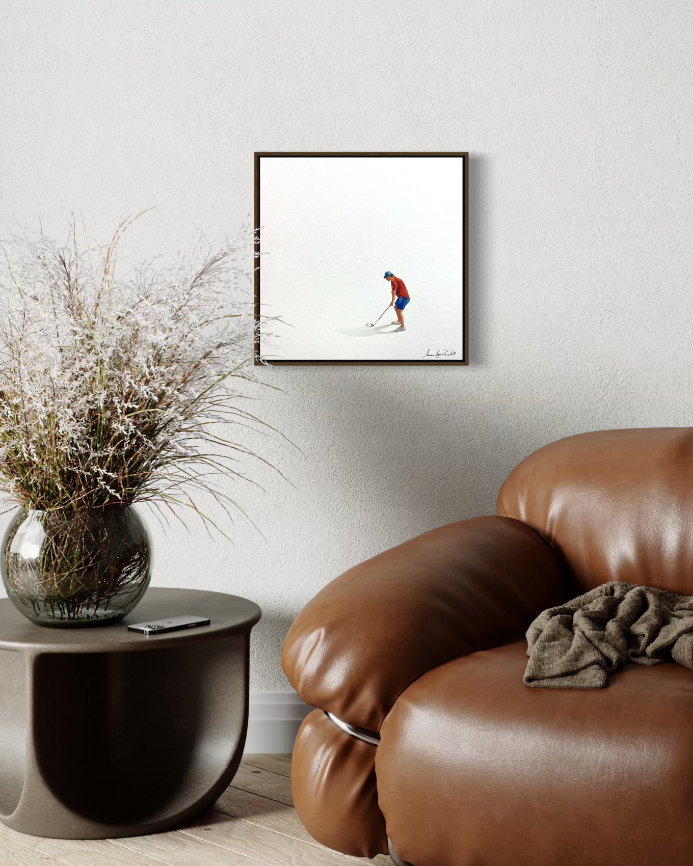 Obra de Arte Minimalista - Esportes - Golf