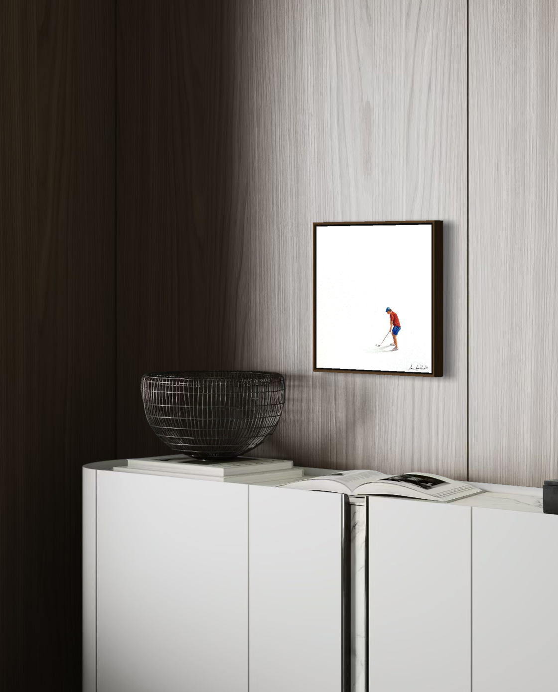 Obra de Arte Minimalista - Esportes - Golf
