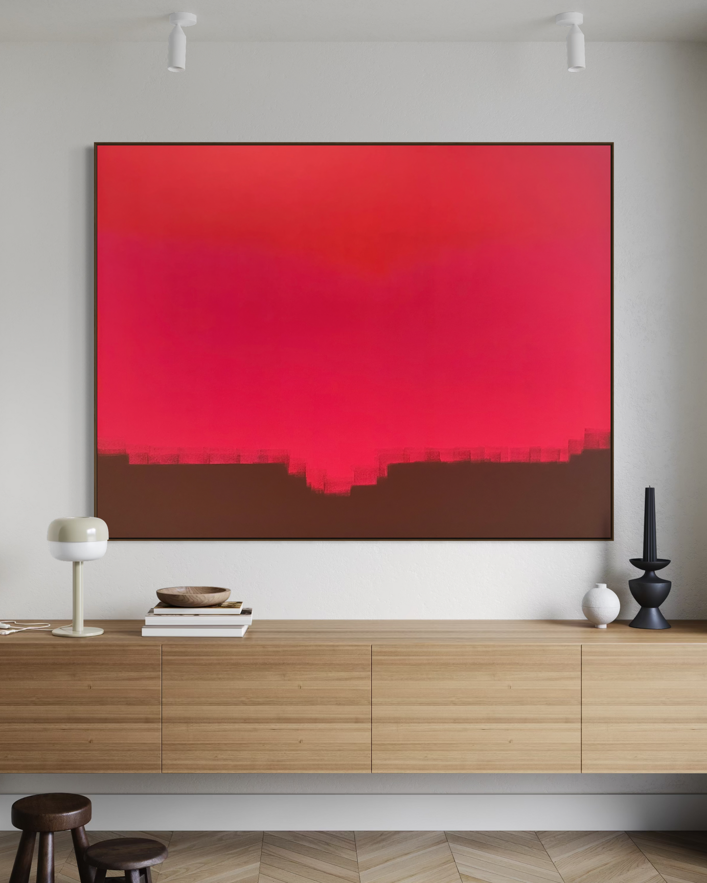 Obra de Arte Abstrata - Horizon Colors Sunset