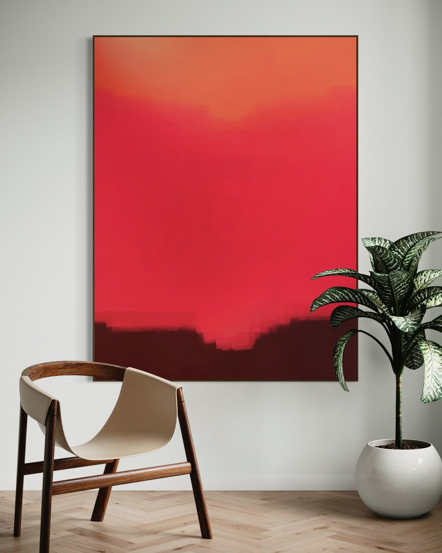 Obra abstracta - Colores del horizonte