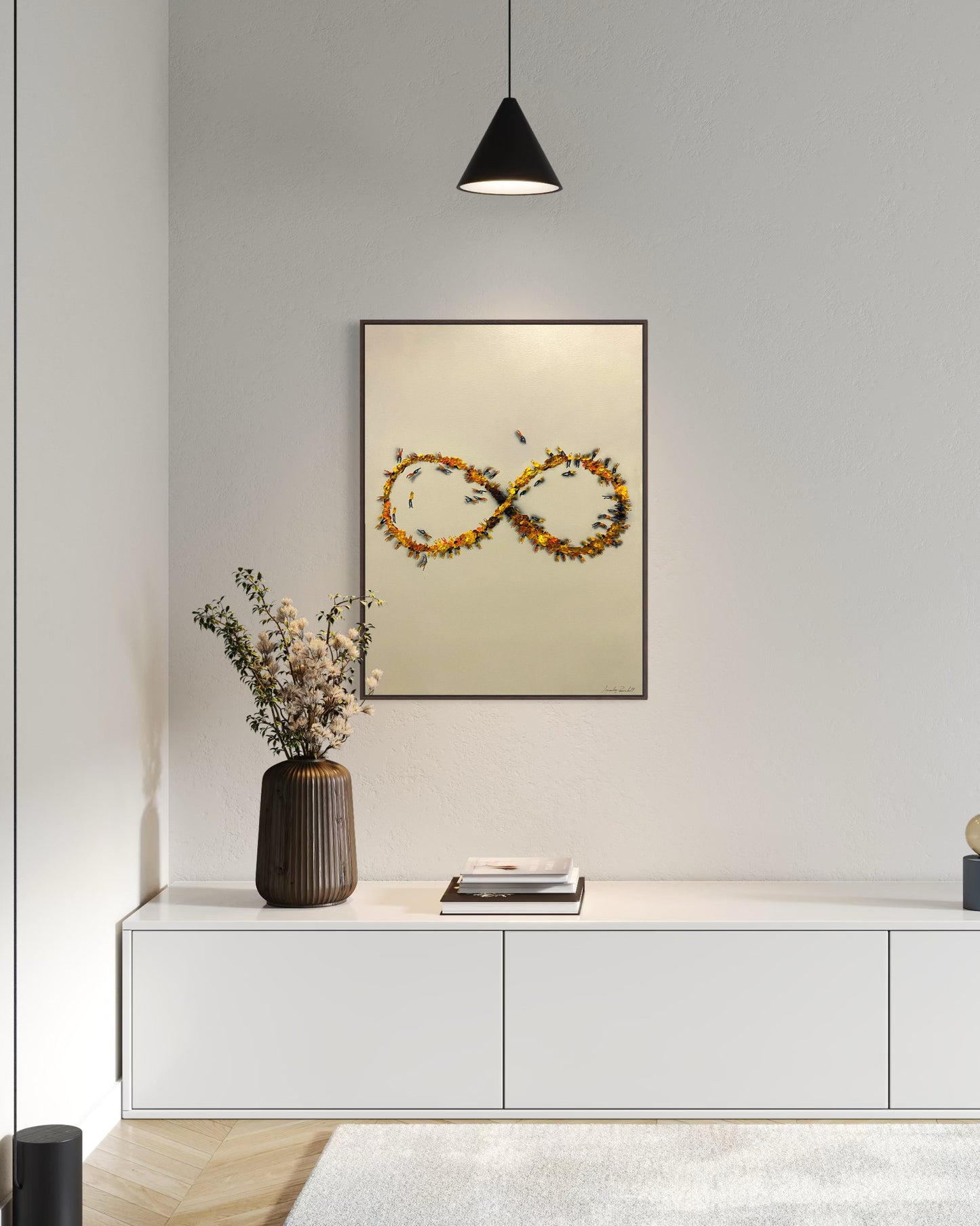 Obra De Arte Minimalista - Aglomerados - Infinito