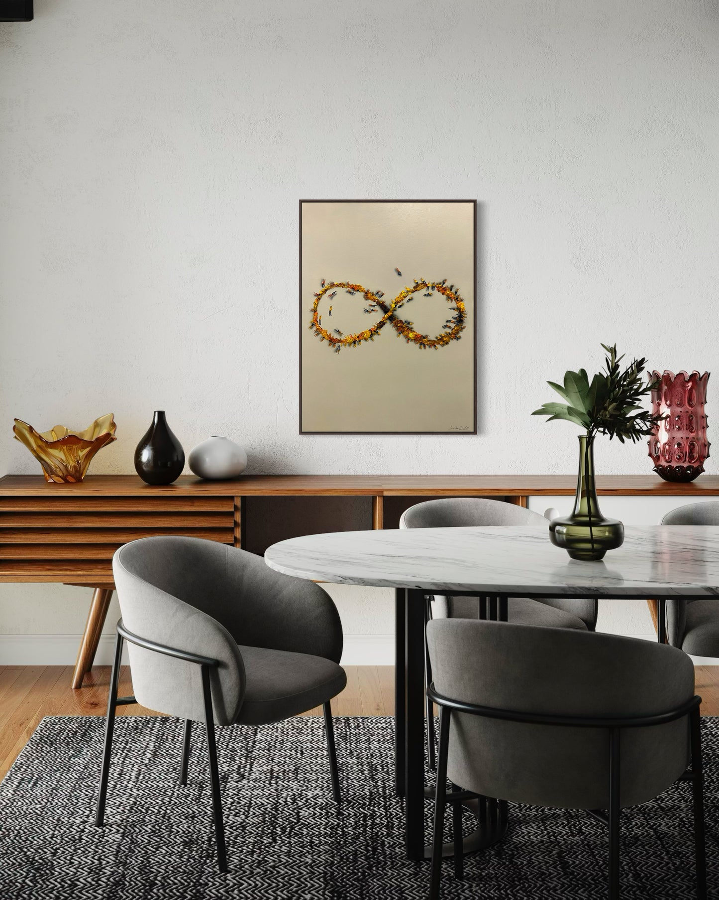 Obra De Arte Minimalista - Aglomerados - Infinito