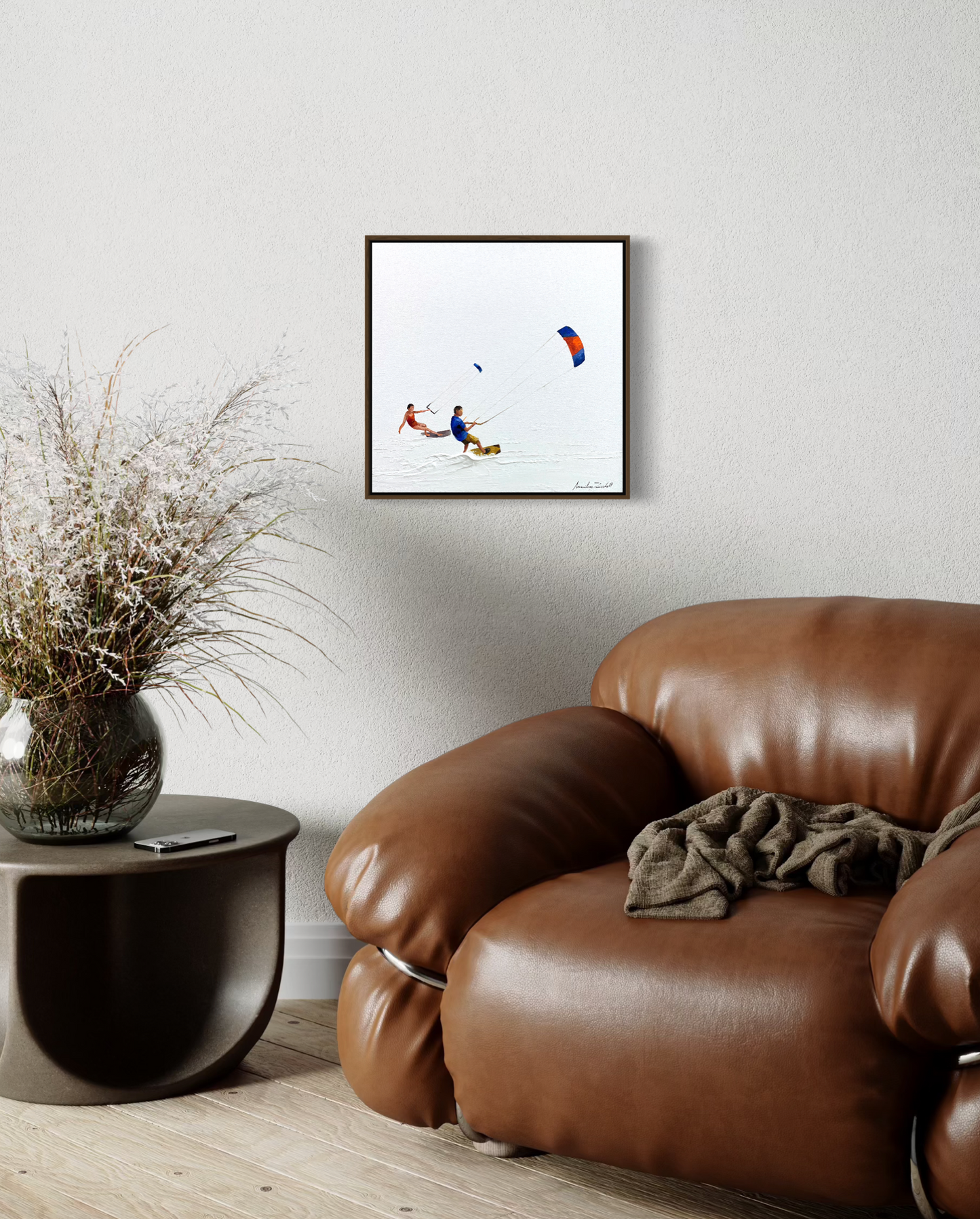 Obra de Arte Minimalista - Esportes - Kite Surf