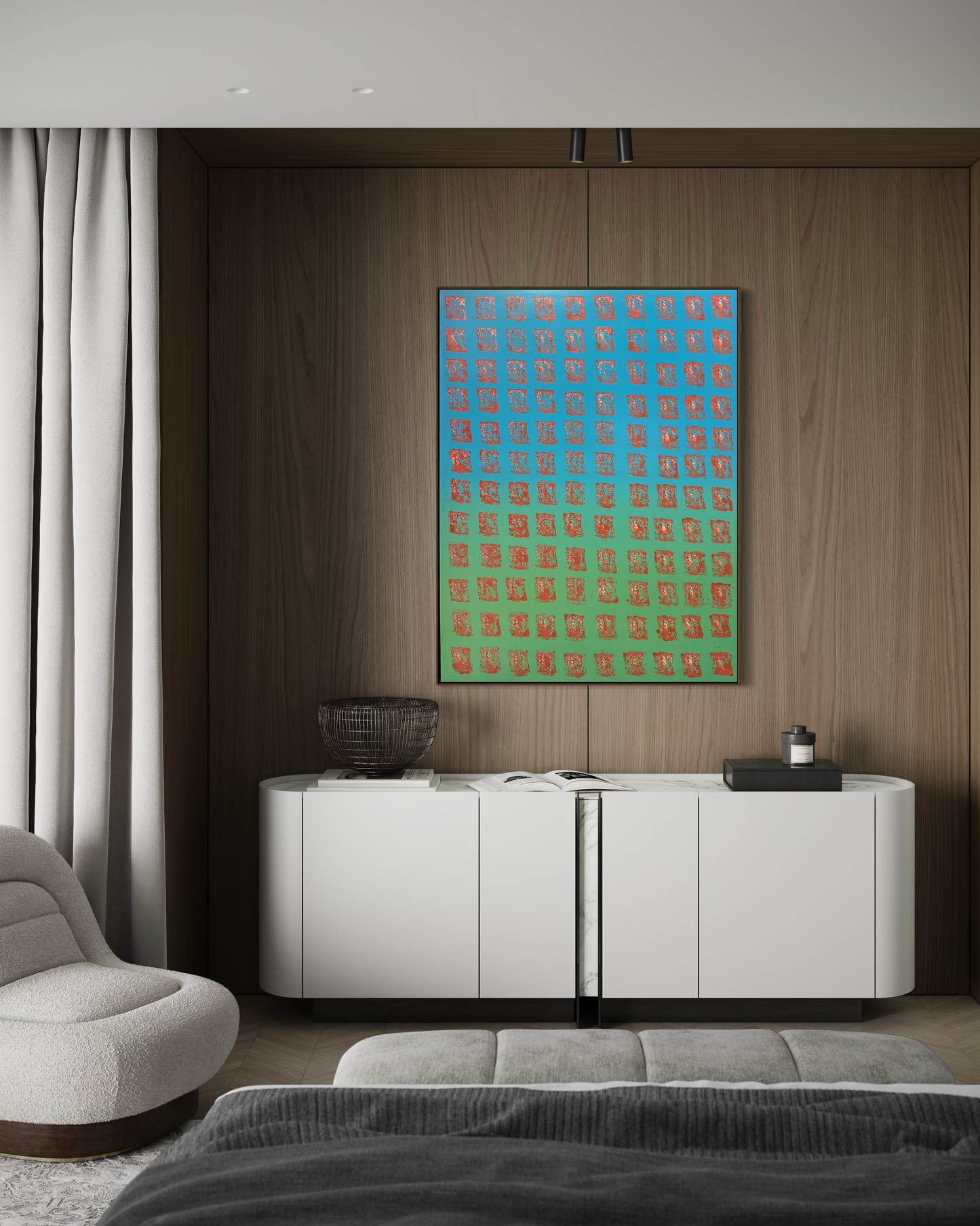 Obra De Arte Abstrata - Ladrilhos Aurora