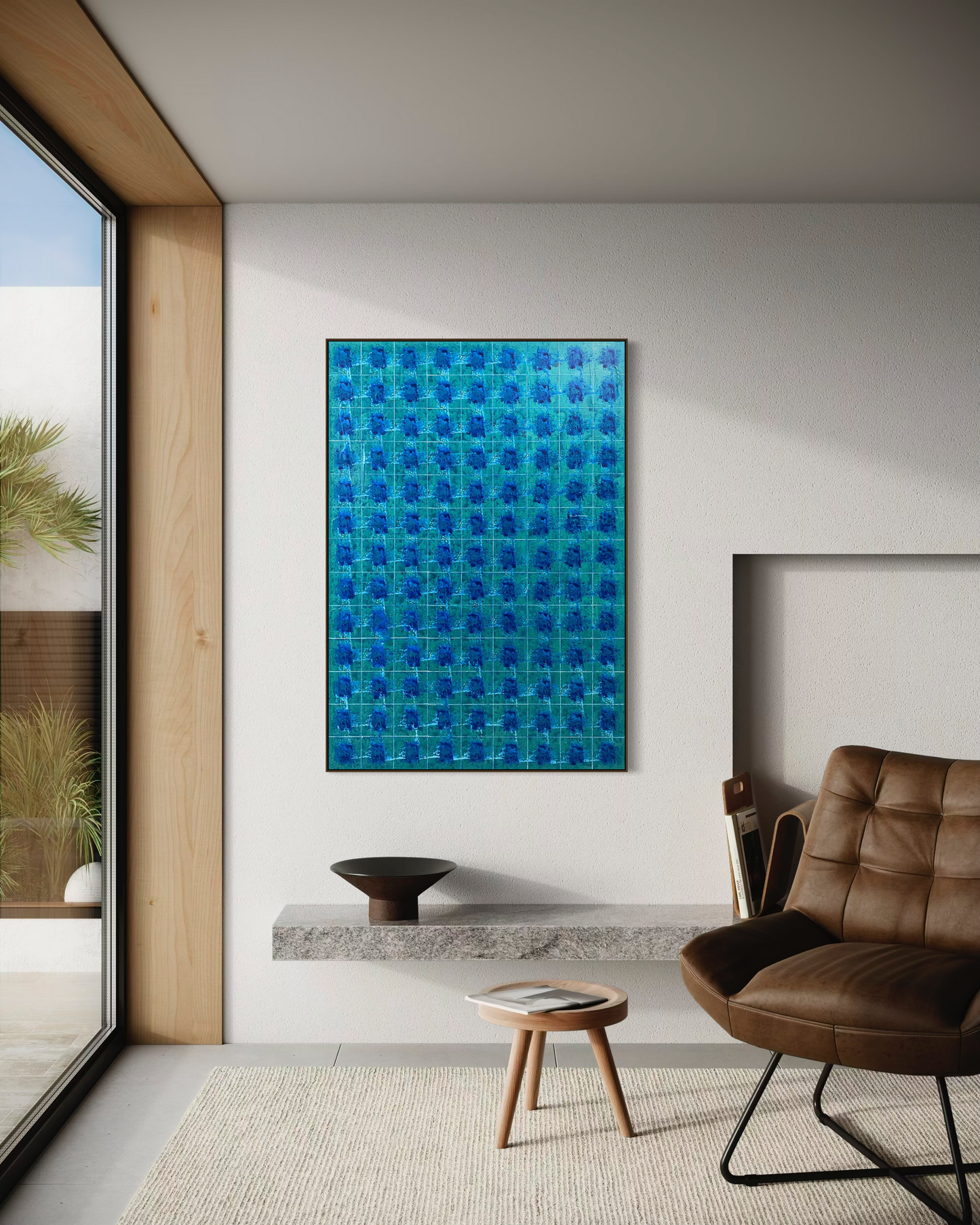 Obra de Arte Abstrata - Ladrilhos - Reflexos