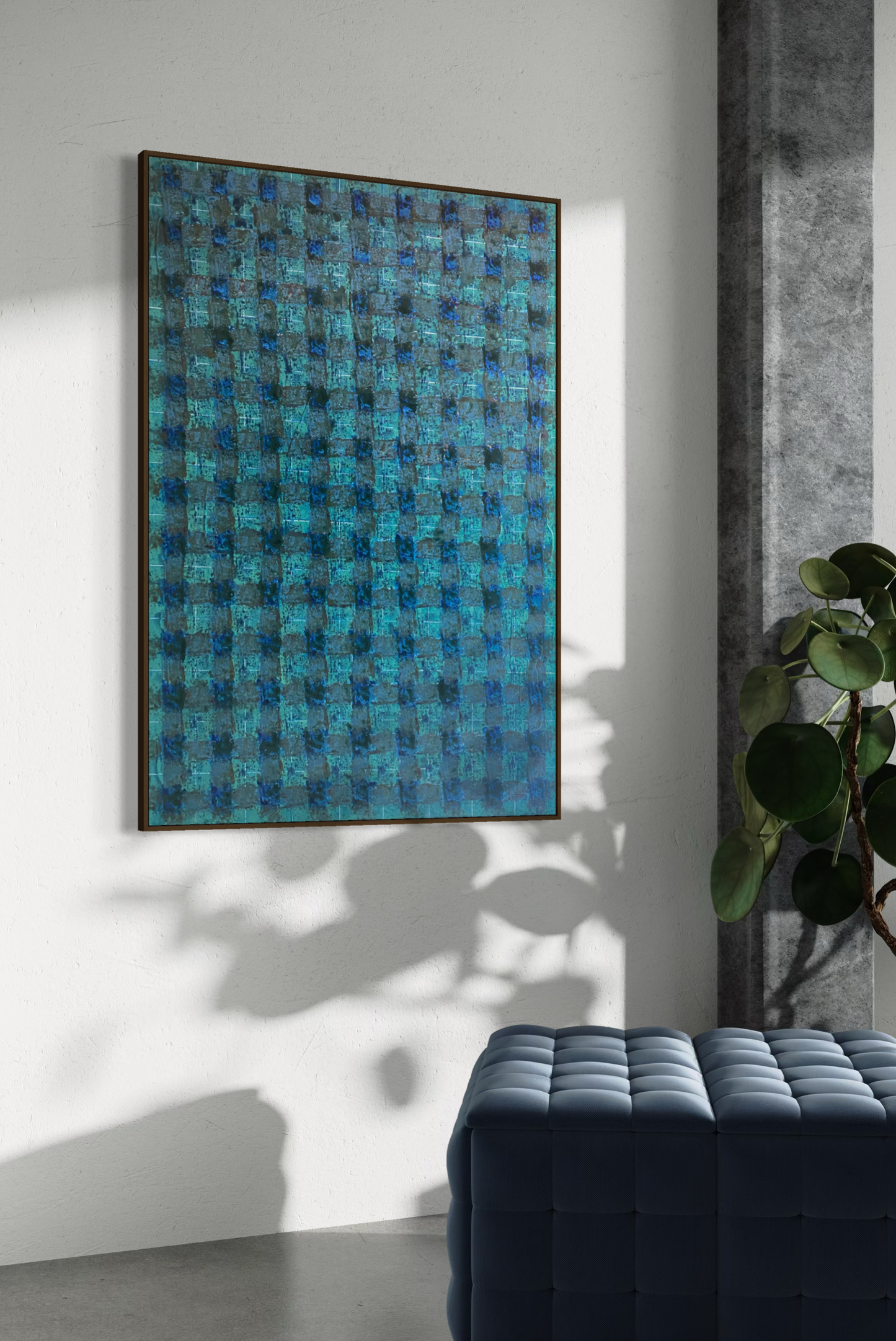 Obra de Arte Abstrata - Ladrilhos - Reflexos