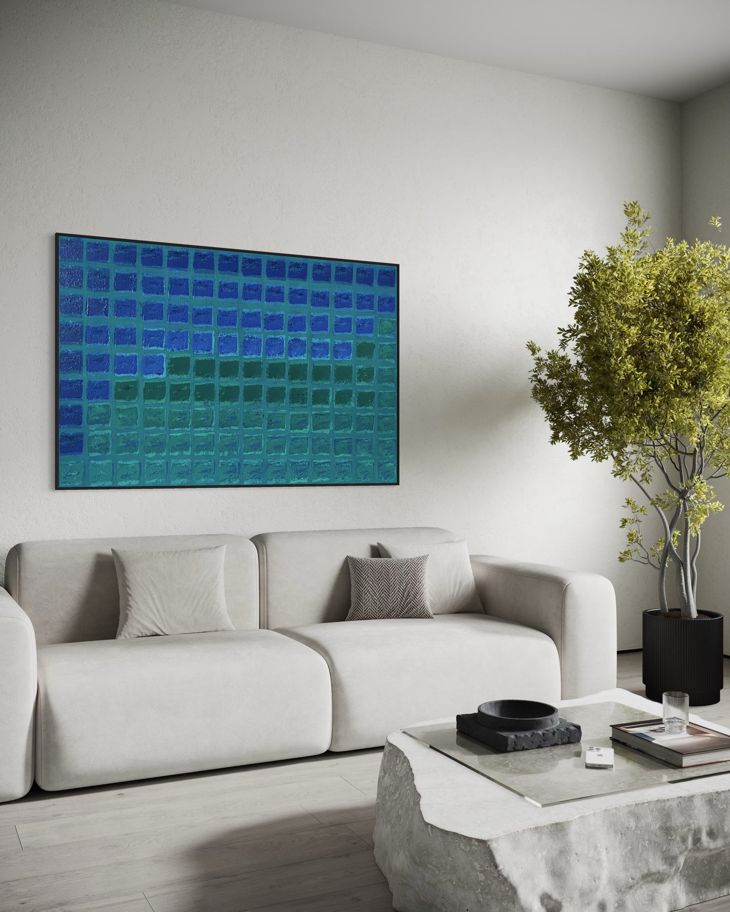 Obra De Arte Abstrata - Ladrilhos