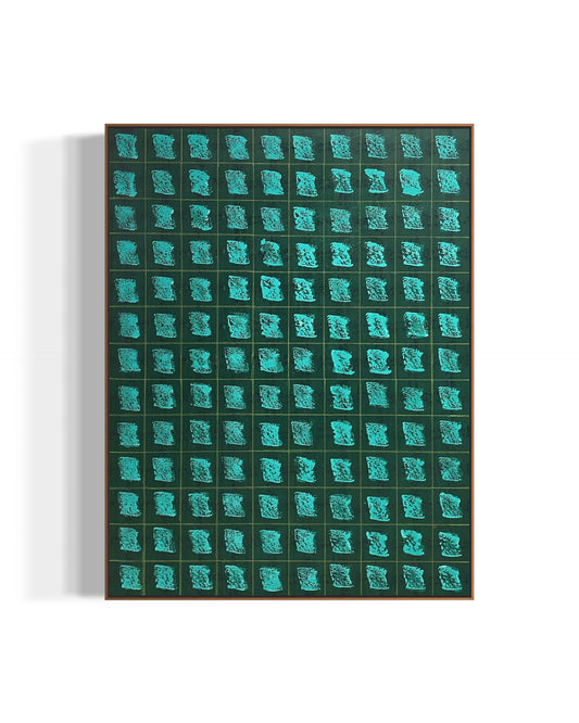 Obra De Arte Abstrata - Ladrilhos Folha