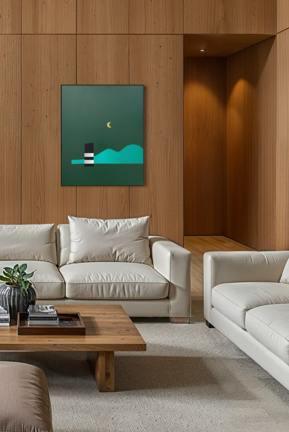 Obra de Arte Figurativa - Ornella - Lua Crescente
