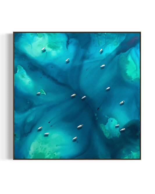 Obra de Arte Figurativa - Flutuar - Mediterrâneo