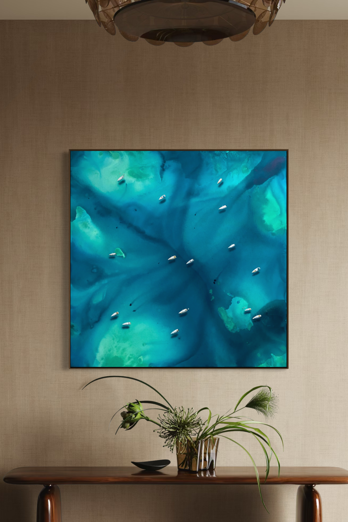 Obra de Arte Figurativa - Flutuar - Mediterrâneo