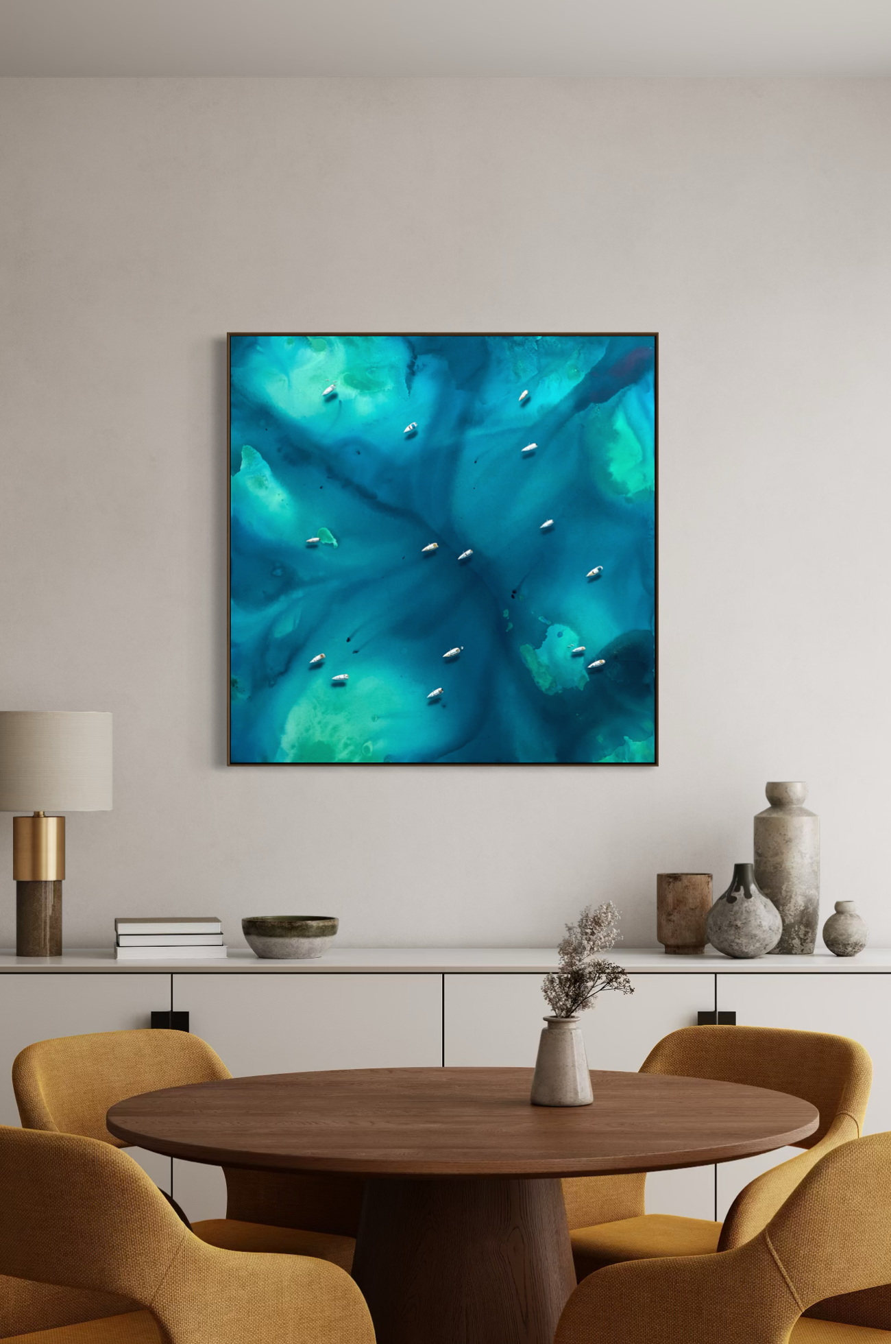 Obra de Arte Figurativa - Flutuar - Mediterrâneo