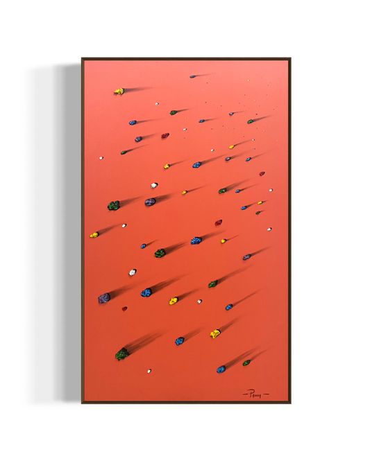 Obra de Arte Minimalista - Meteoritos - Terracota