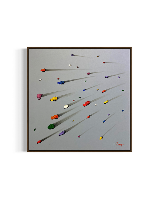 Obra de Arte Minimalista - Meteoritos gelo