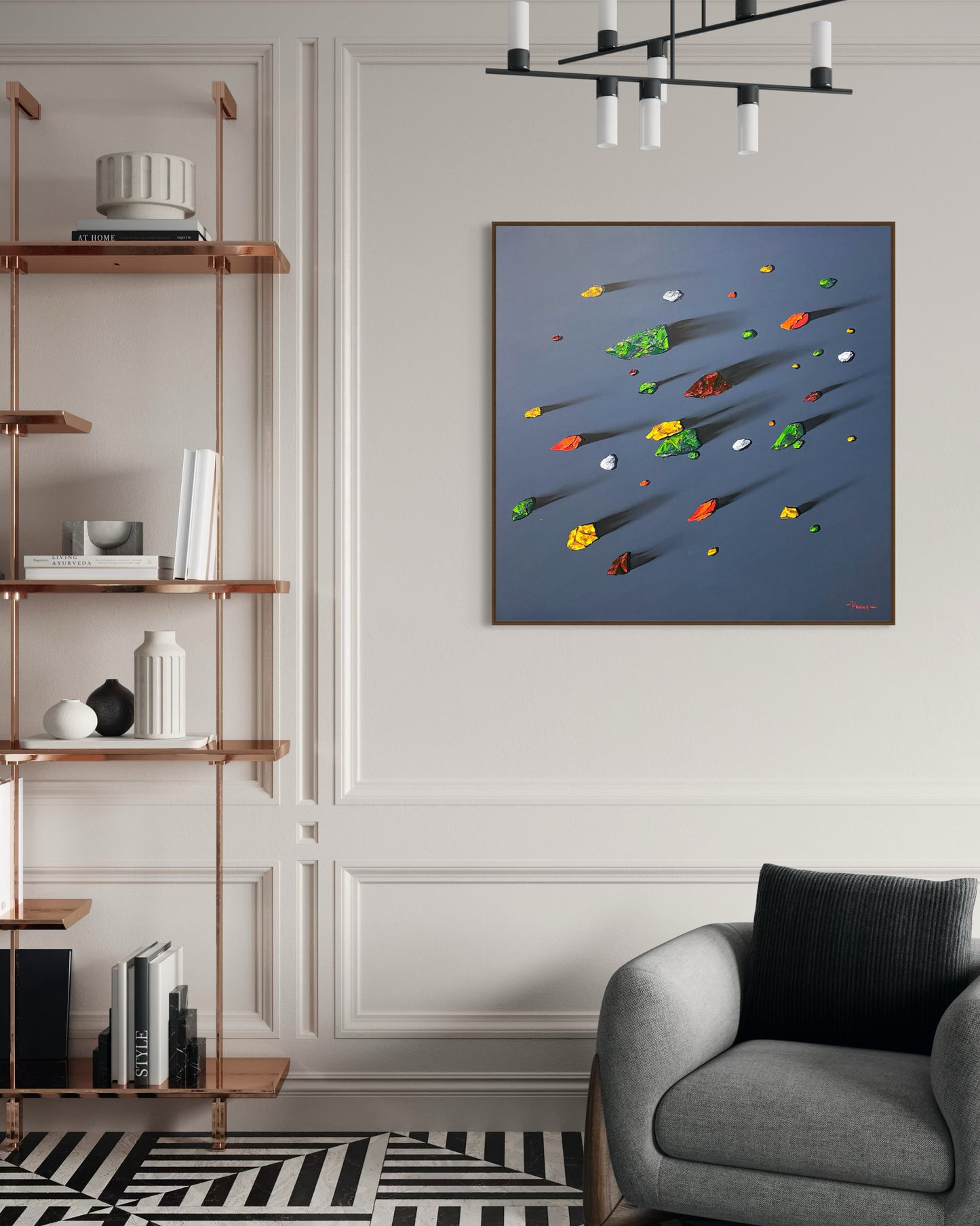 Obra de Arte Minimalista - Meteoritos