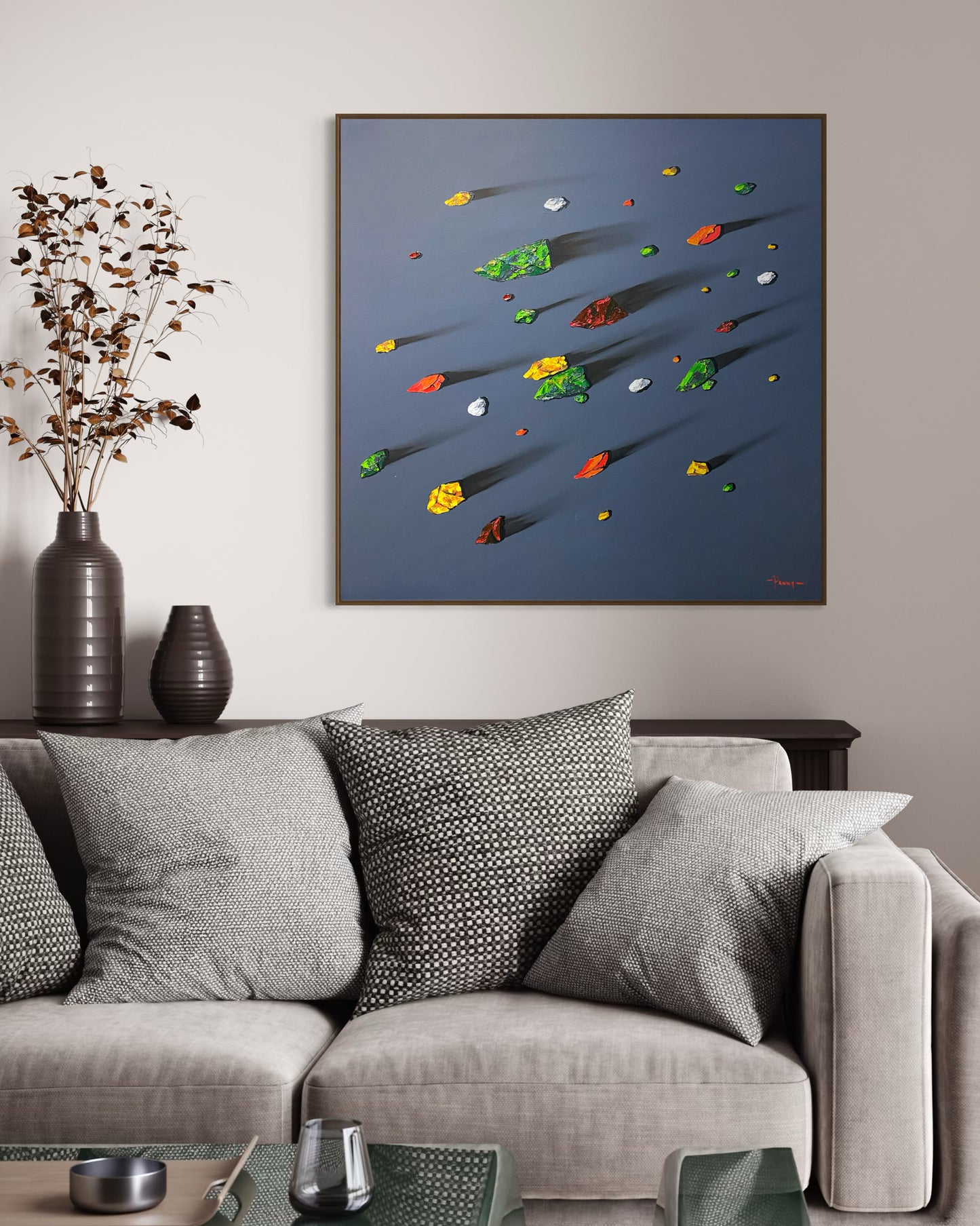 Obra de Arte Minimalista - Meteoritos