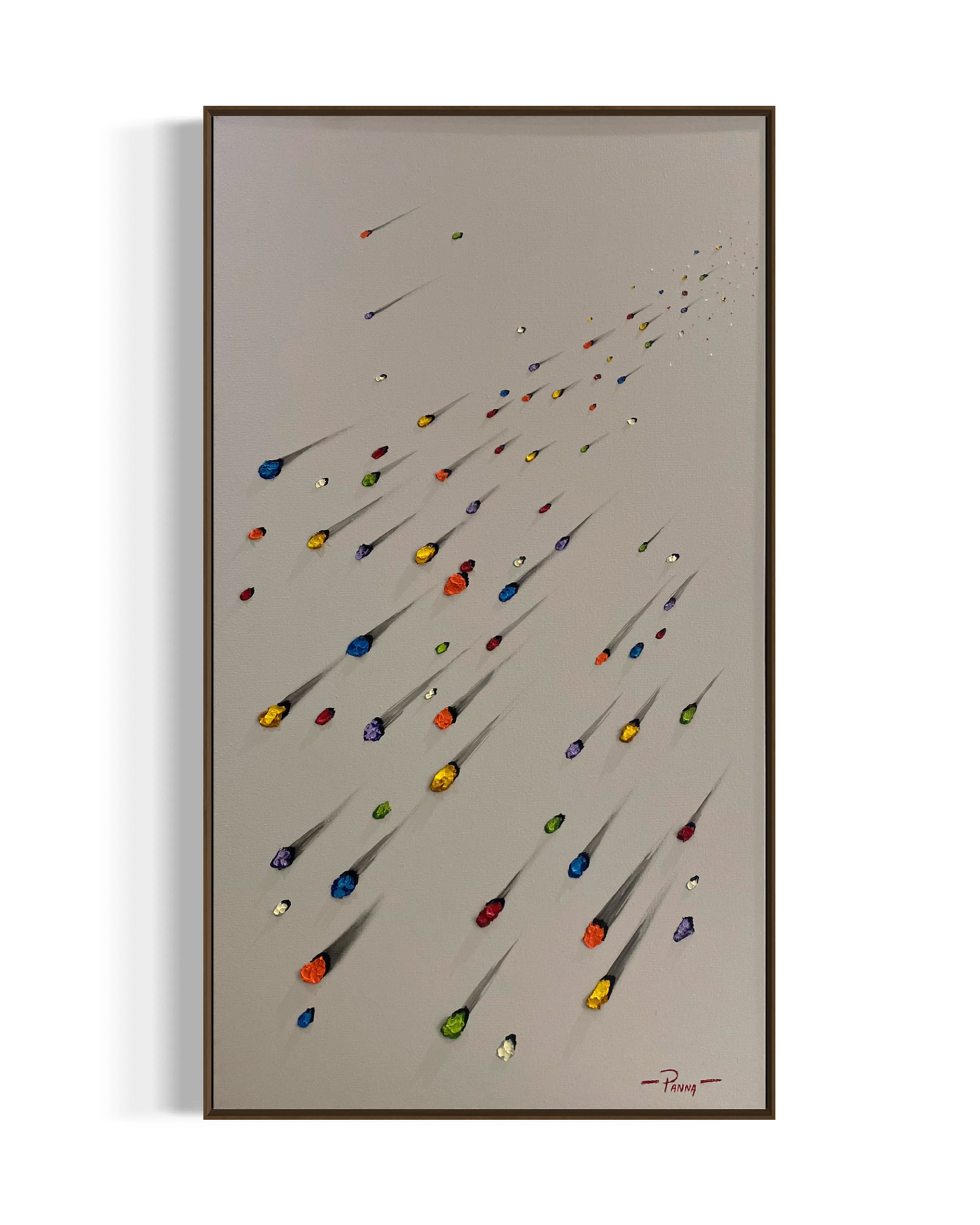 Obra de Arte Minimalista - Meteoritos cinza