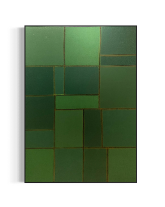 Obra de Arte Abstrata - Abstract Shapes - Musgo