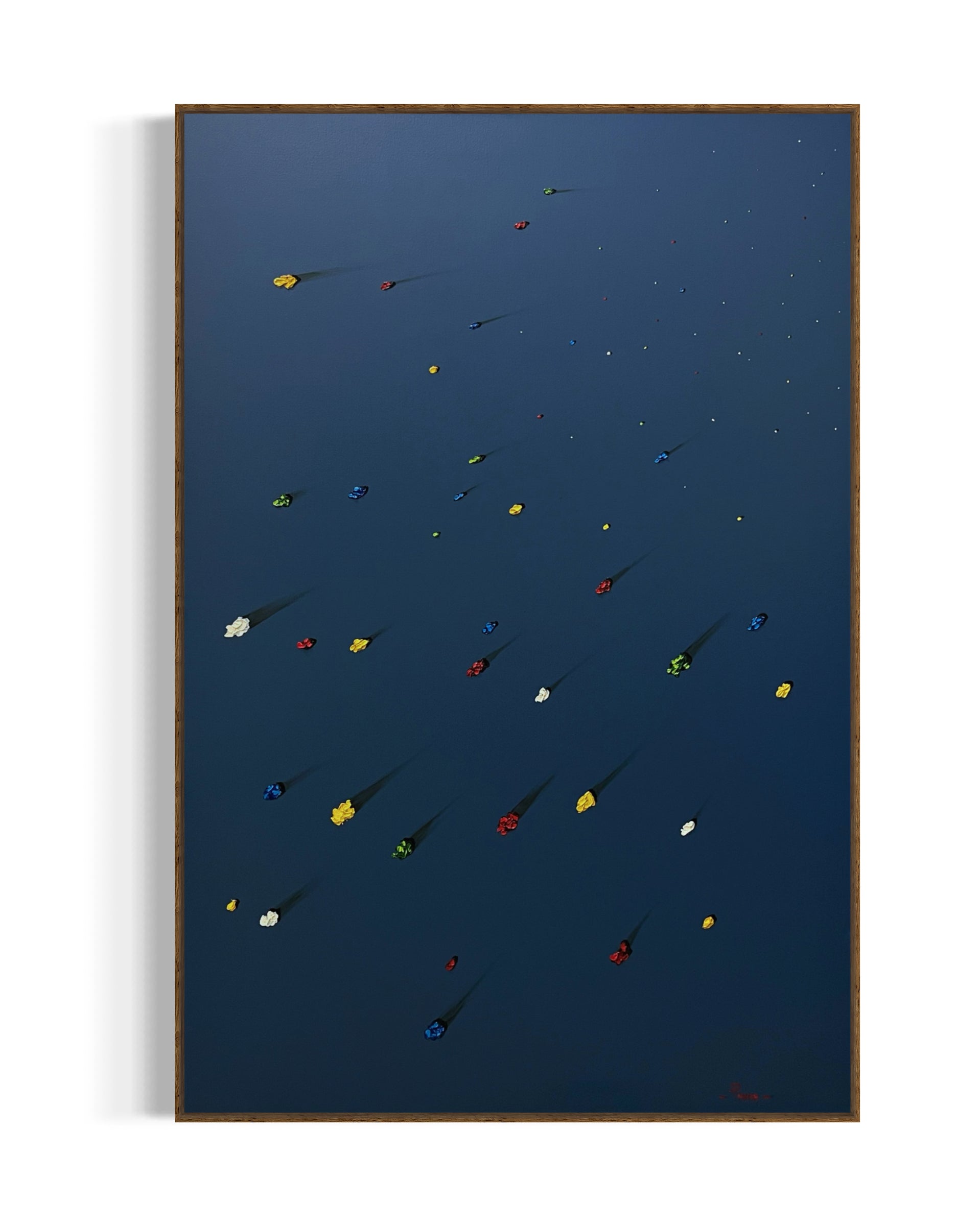 Obra de Arte Minimalista - Meteoritos Chuva