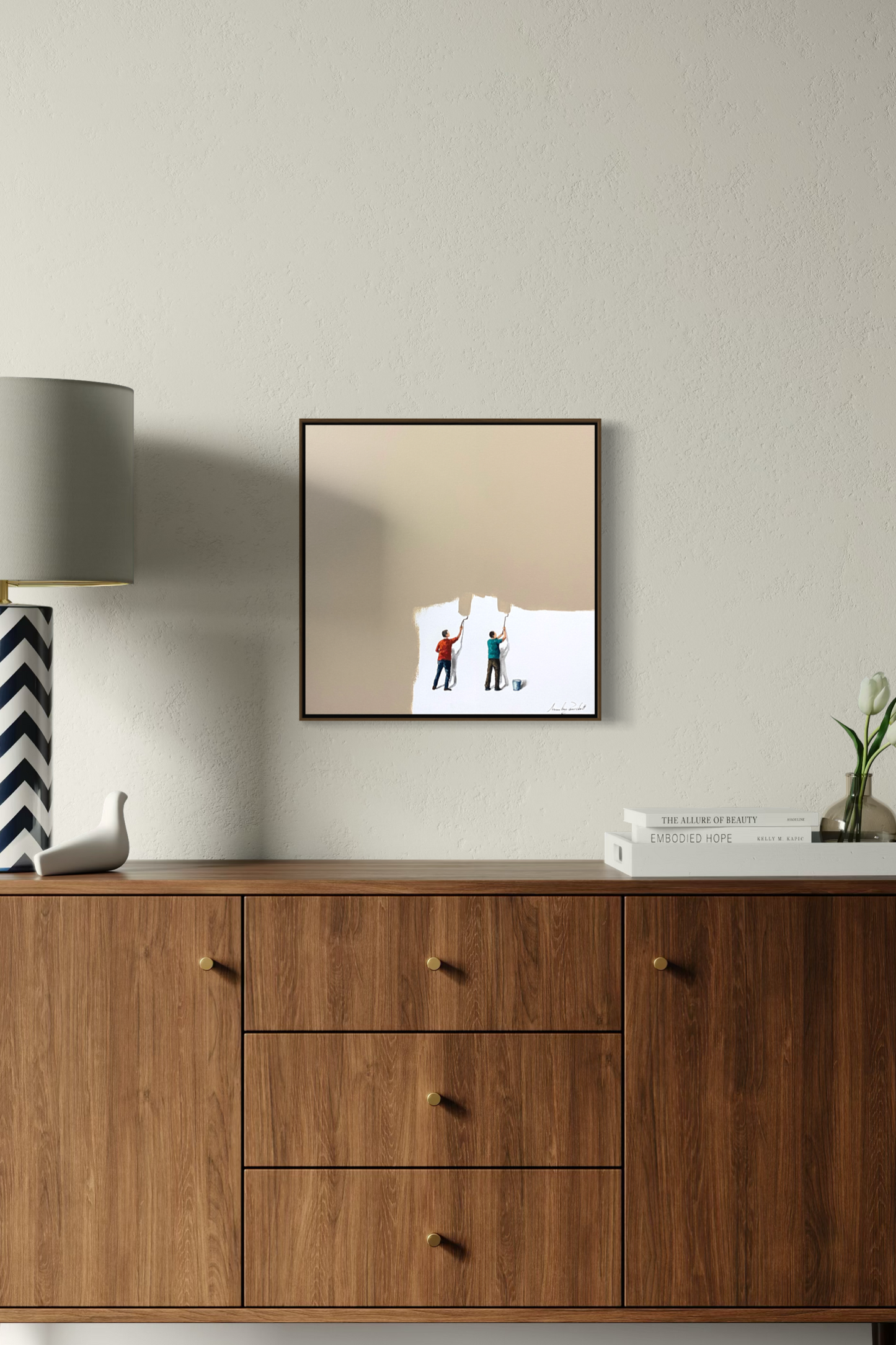 Obra de Arte Minimalista - Pintores - Bege
