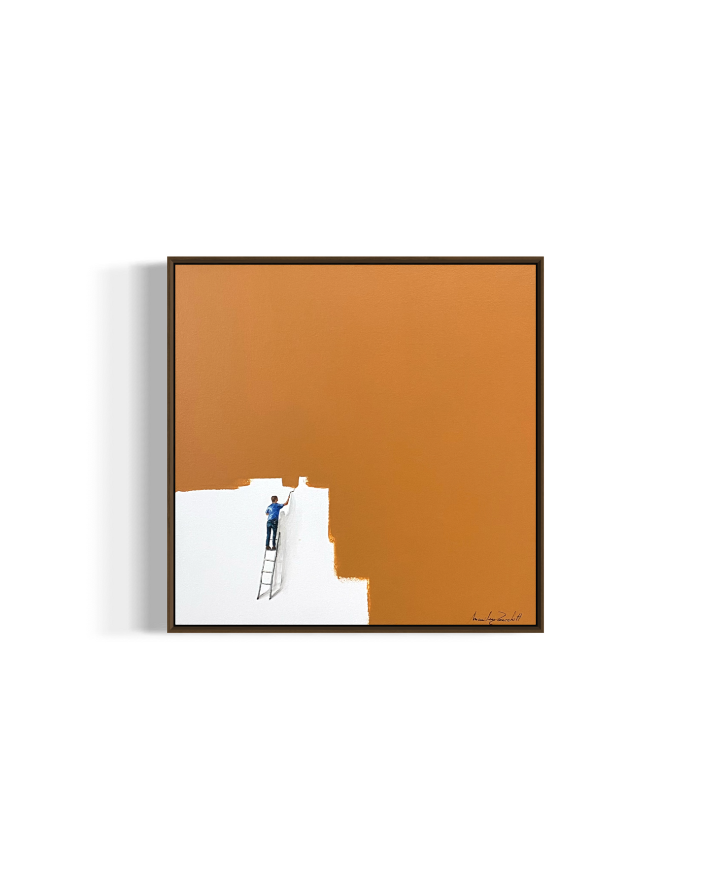 Obra de Arte Minimalista - Pintores - Laranja
