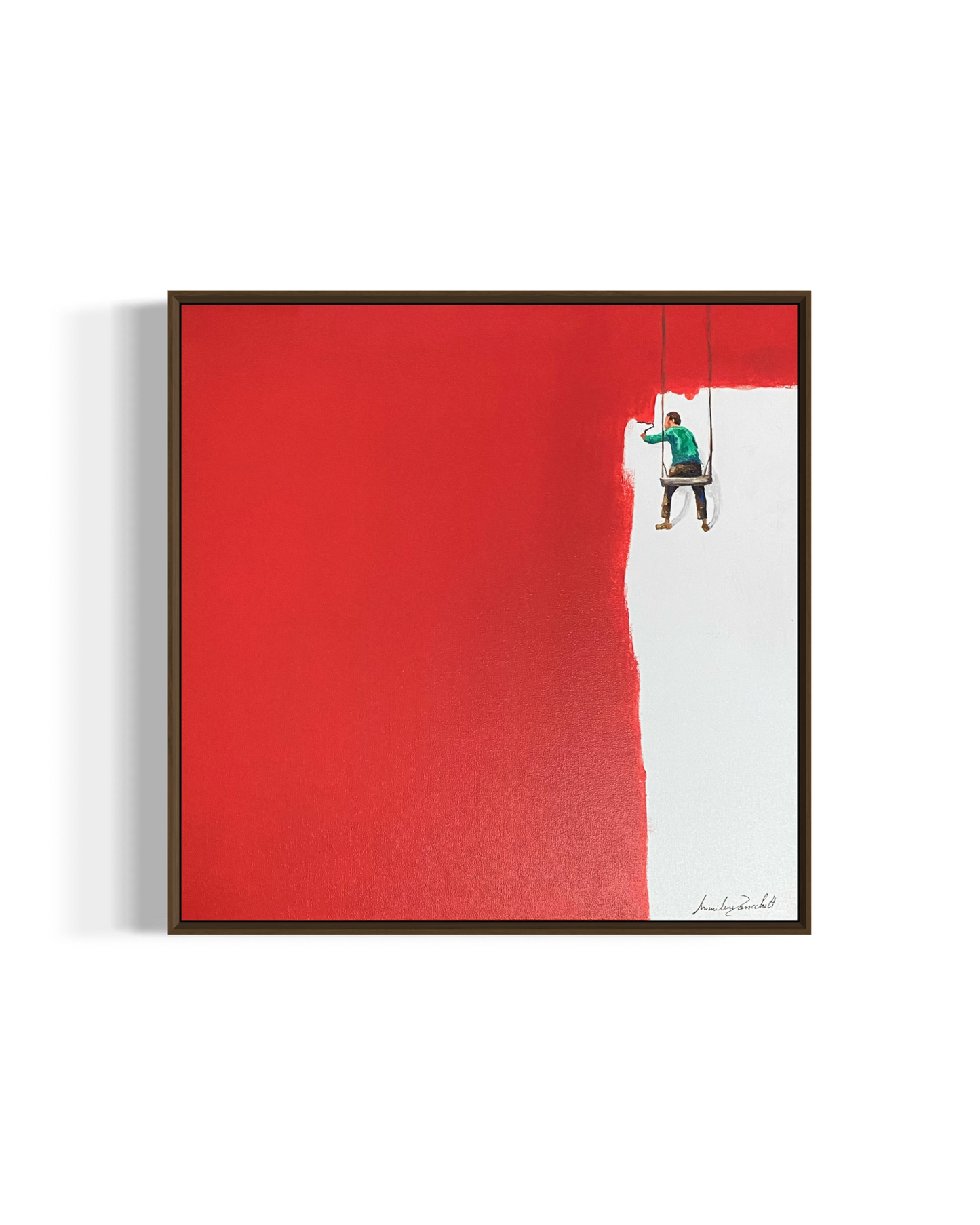 Obra de arte minimalista: racimos de corazones