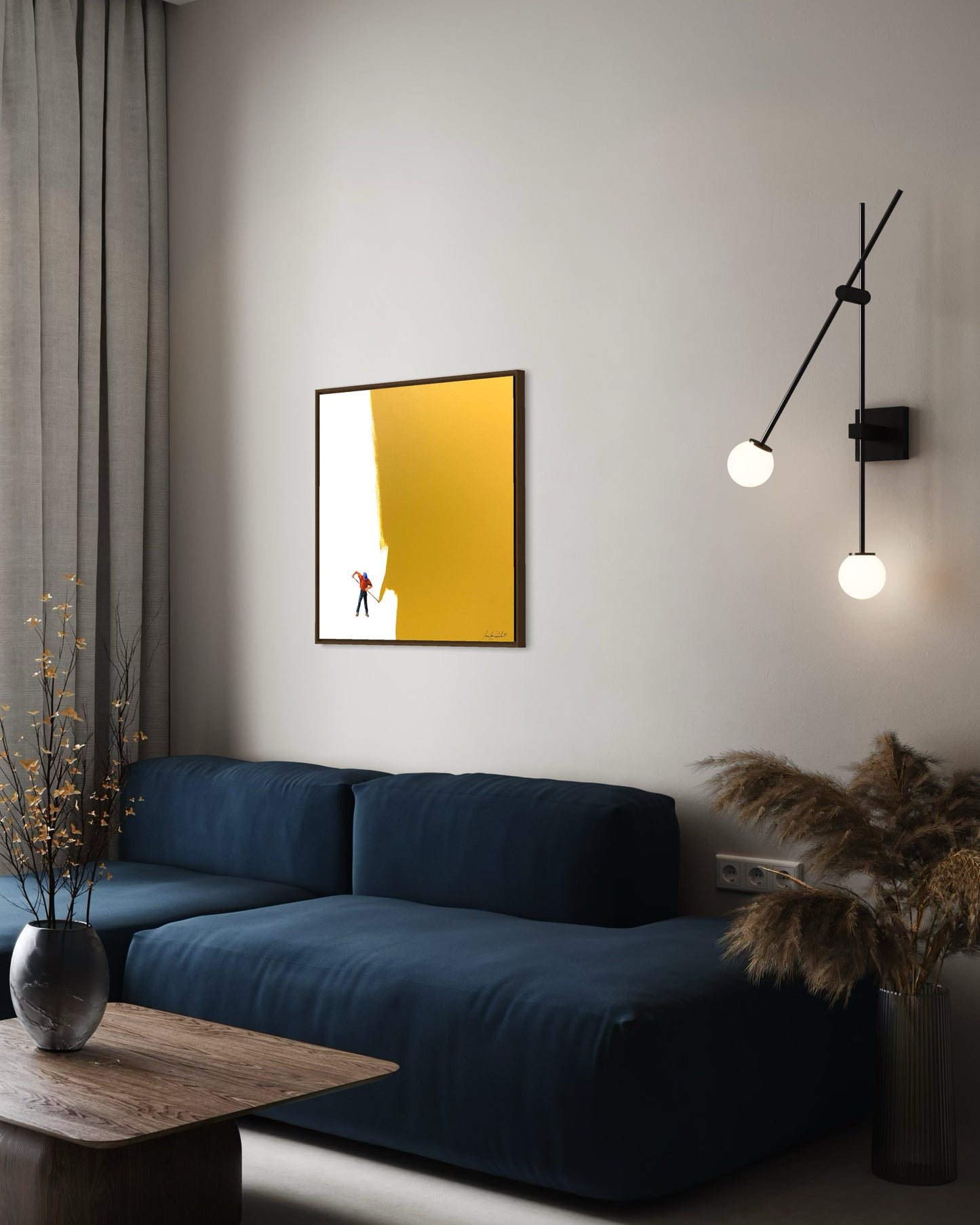 Obra De Arte Minimalista - Pintores - Ocre II