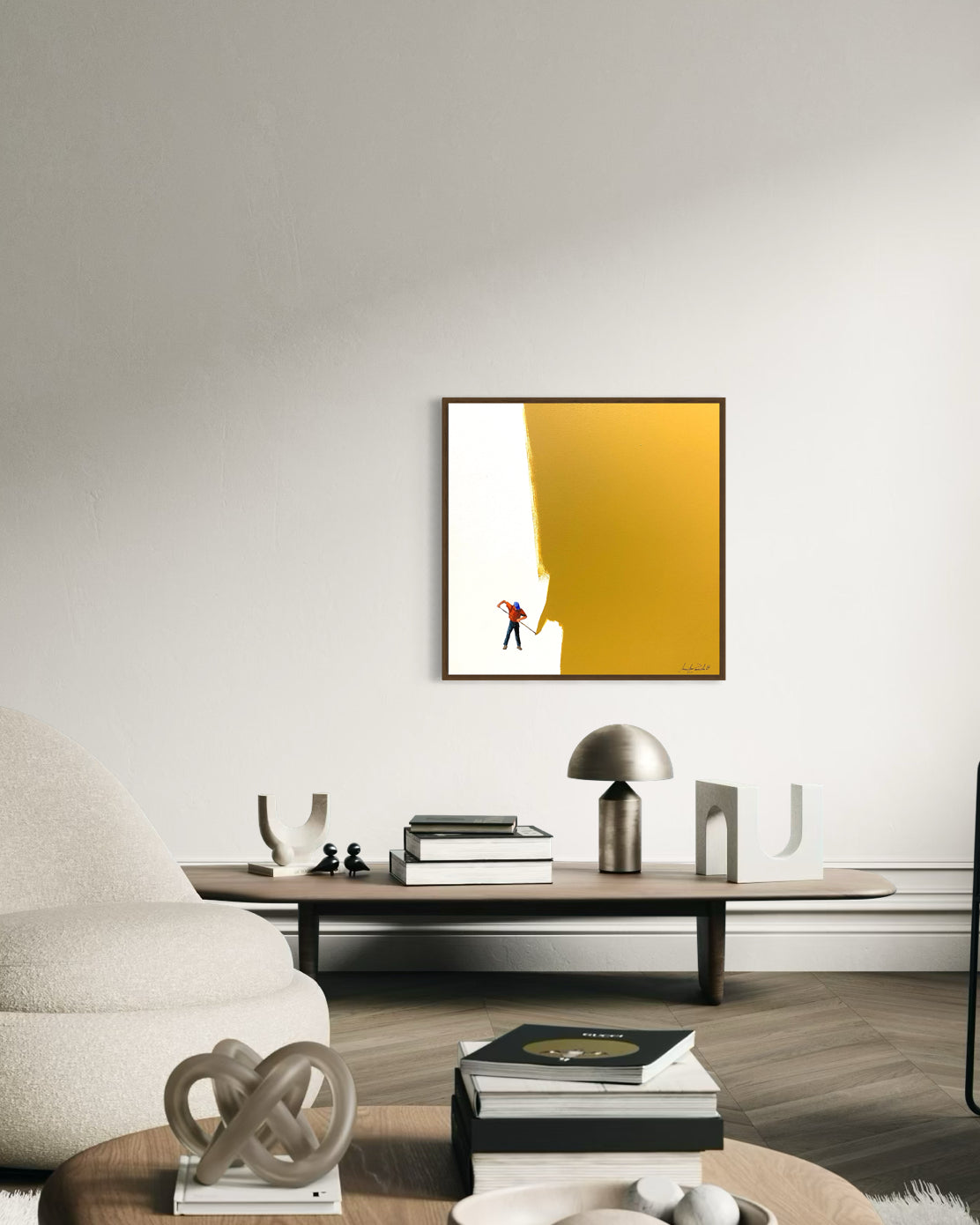 Obra De Arte Minimalista - Pintores - Ocre II
