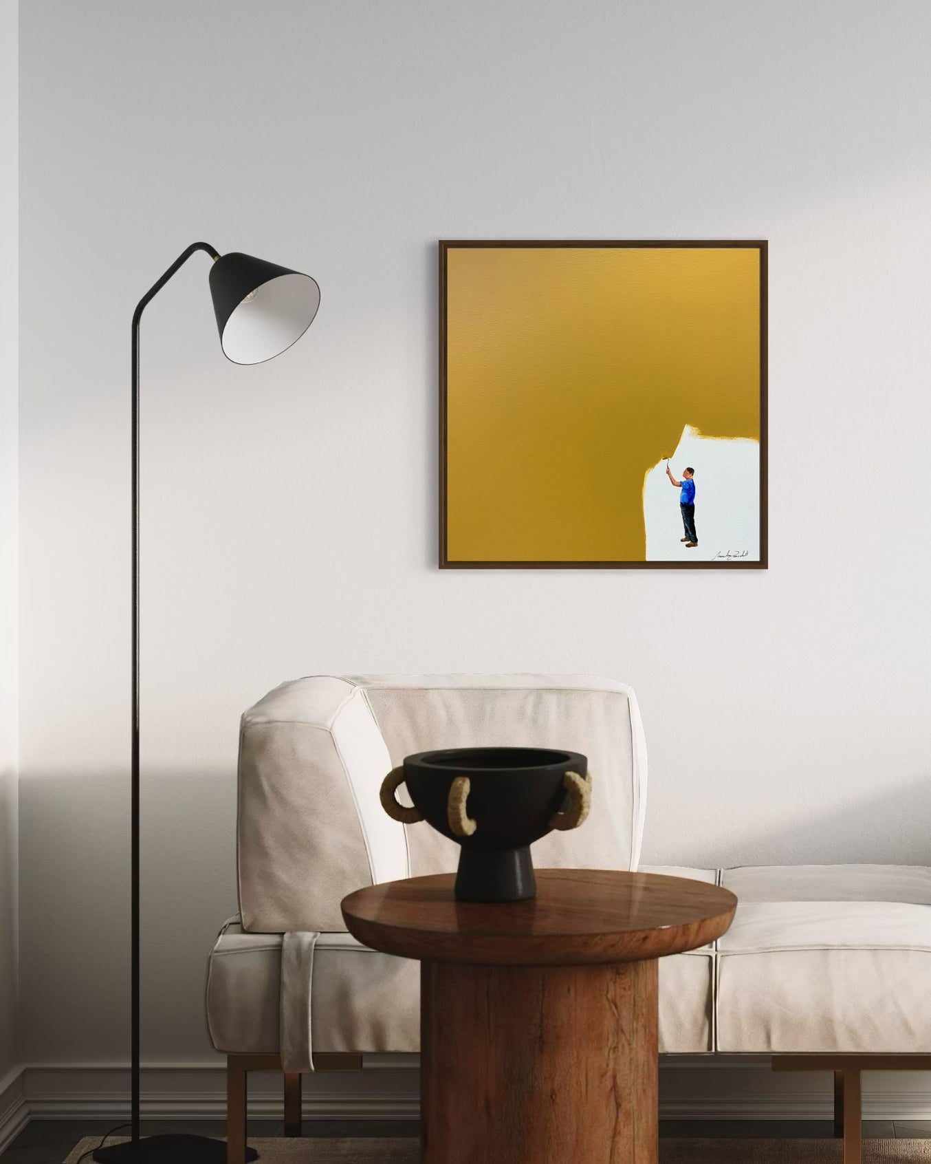 Obra De Arte Minimalista - Pintores - Ocre I