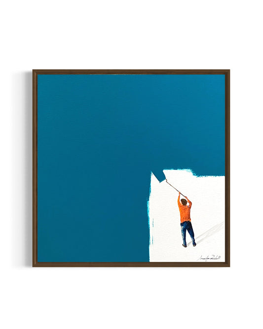 Obra De Arte Minimalista - Pintores - Turquesa II