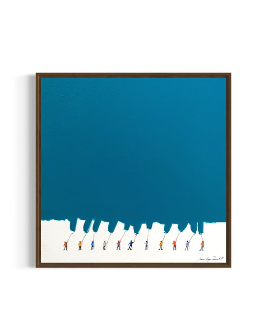 Obra De Arte Minimalista - Pintores - Turquesa III